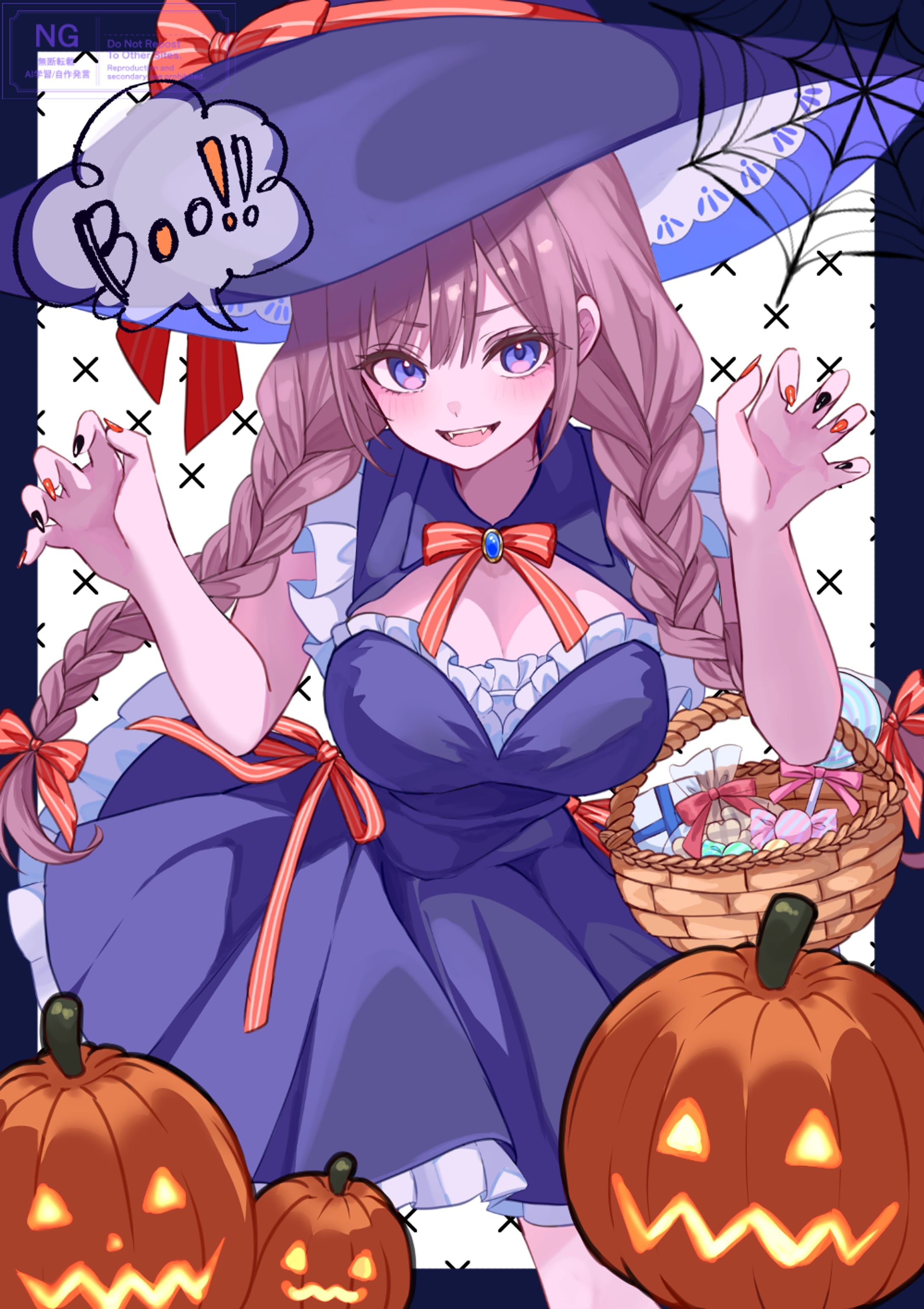 一次創作 ハロウィンイラスト2025-1