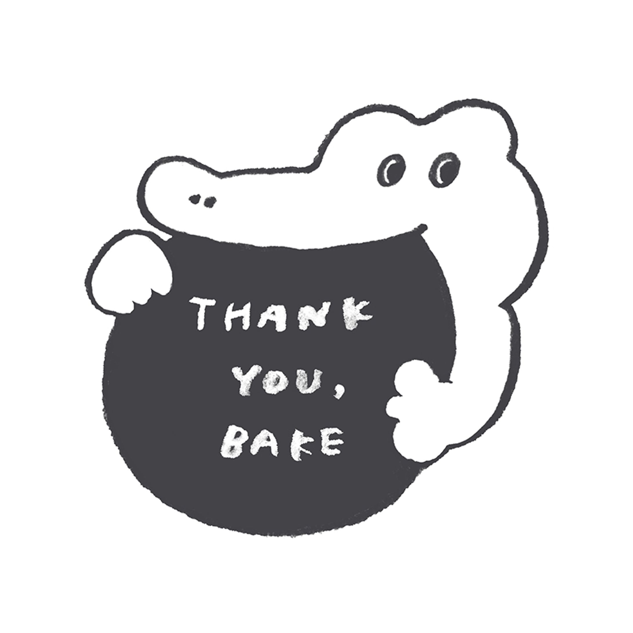株式会社プランタン／焼き菓子専門店「ＴＨＡＮＫ ＹＯＵ , ＢＡＫＥ」ロゴデザイン等制作 -1