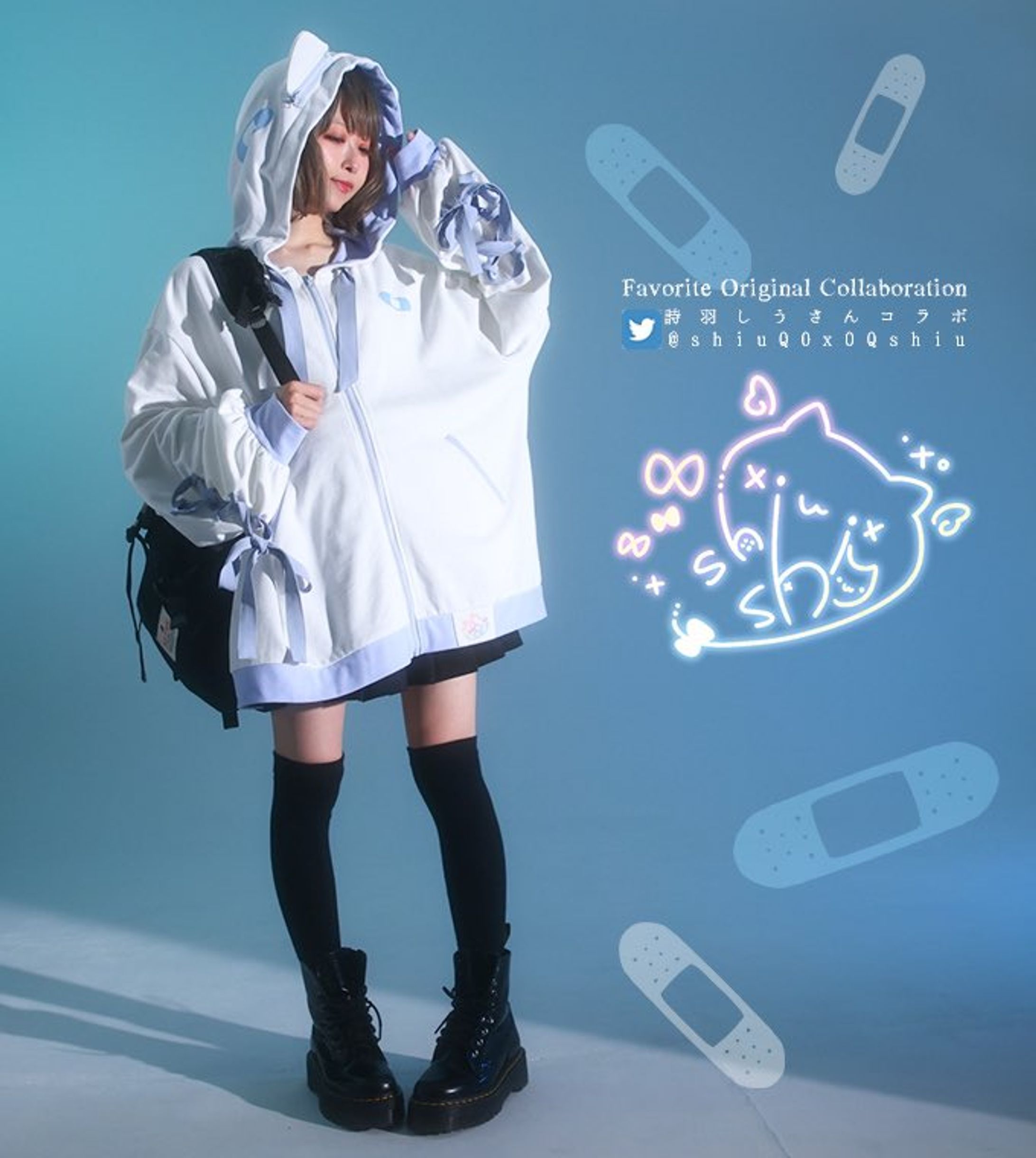 Favorite様　×　詩羽しう　コラボパーカー生産確定-1