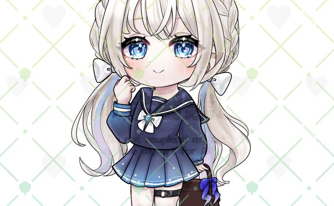 【企画】 月見里乃彩様セーラー服イラスト