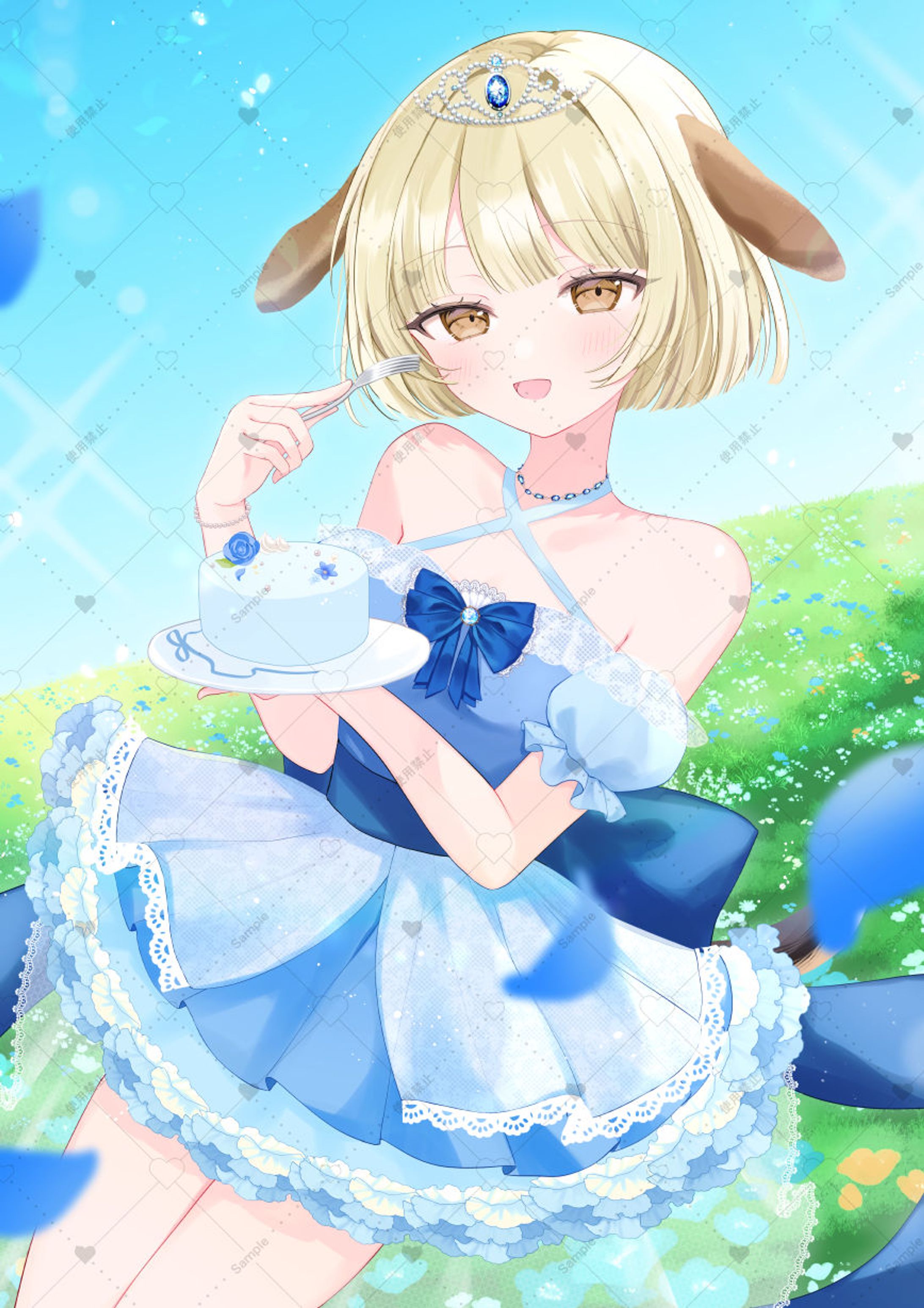 花犬シェリ様ご依頼イラスト-1