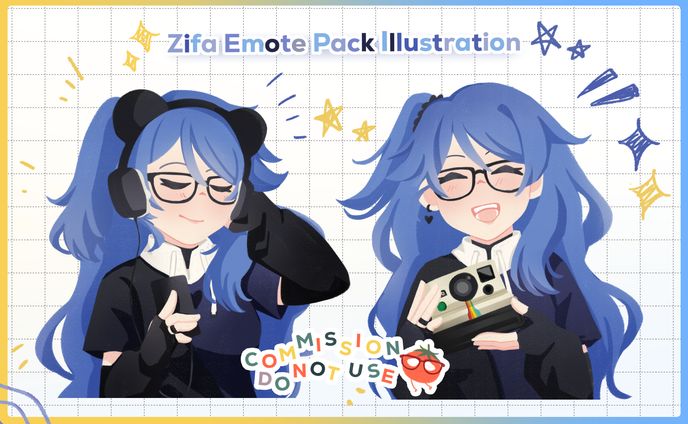 CM | Zifa - Emote Pack Illust