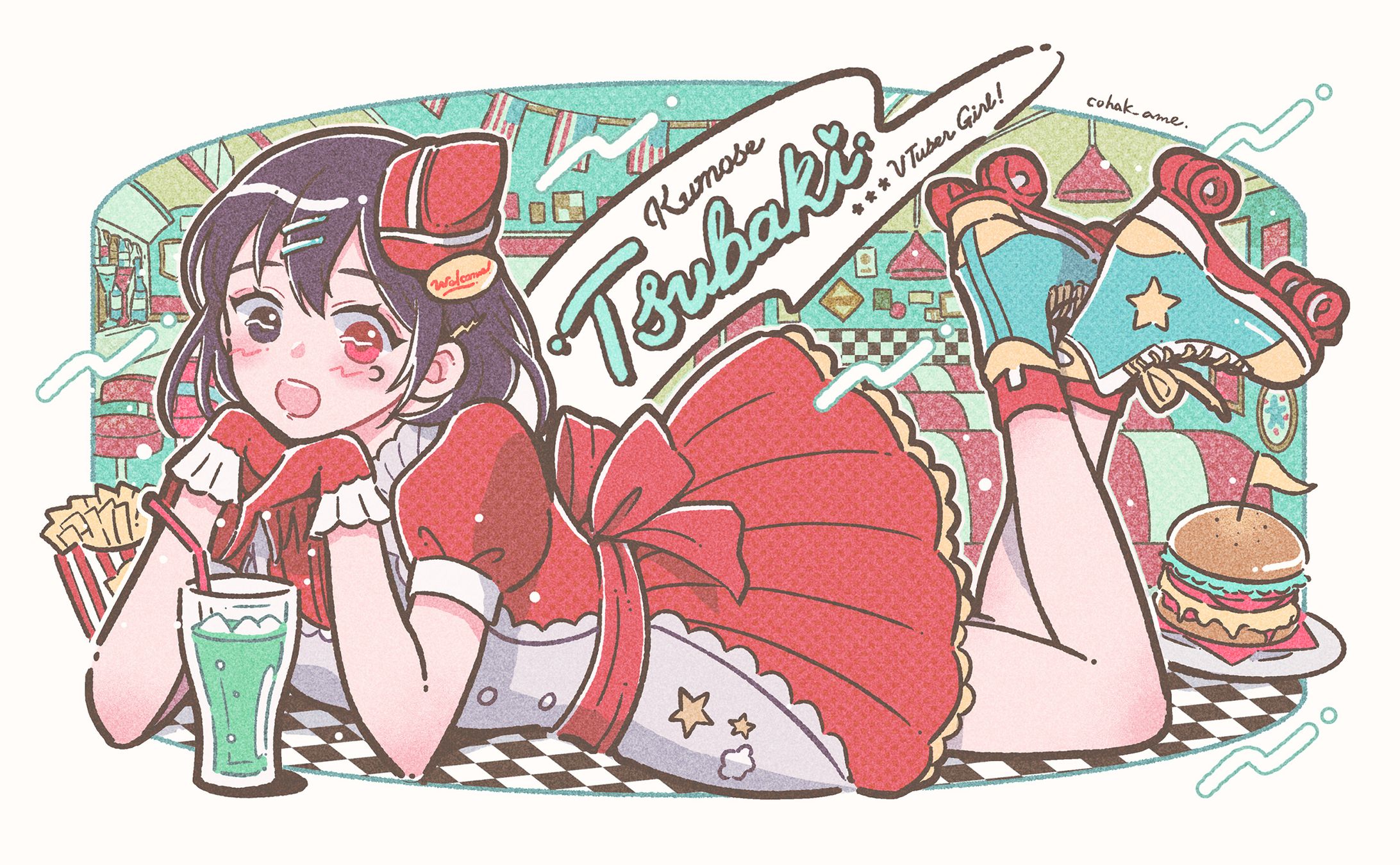 ダイナーガール/個人様ご依頼イラスト