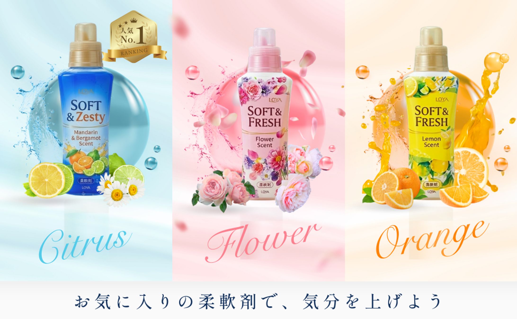 柔軟剤ブランド「LOYA」バナー広告（架空）-1