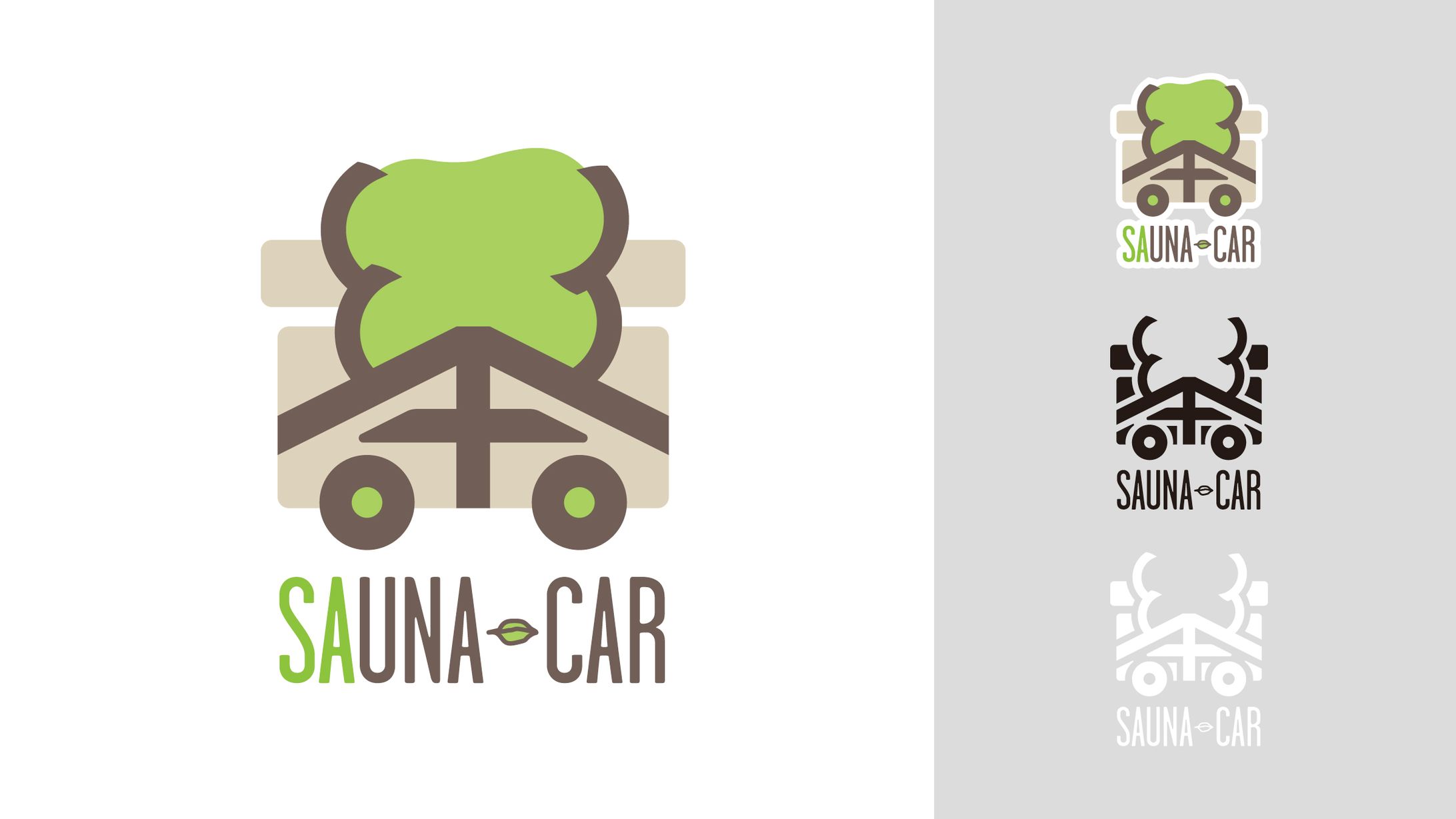 野口自動車工業「茶ウナカー」（サウナカー）ロゴマーク-1