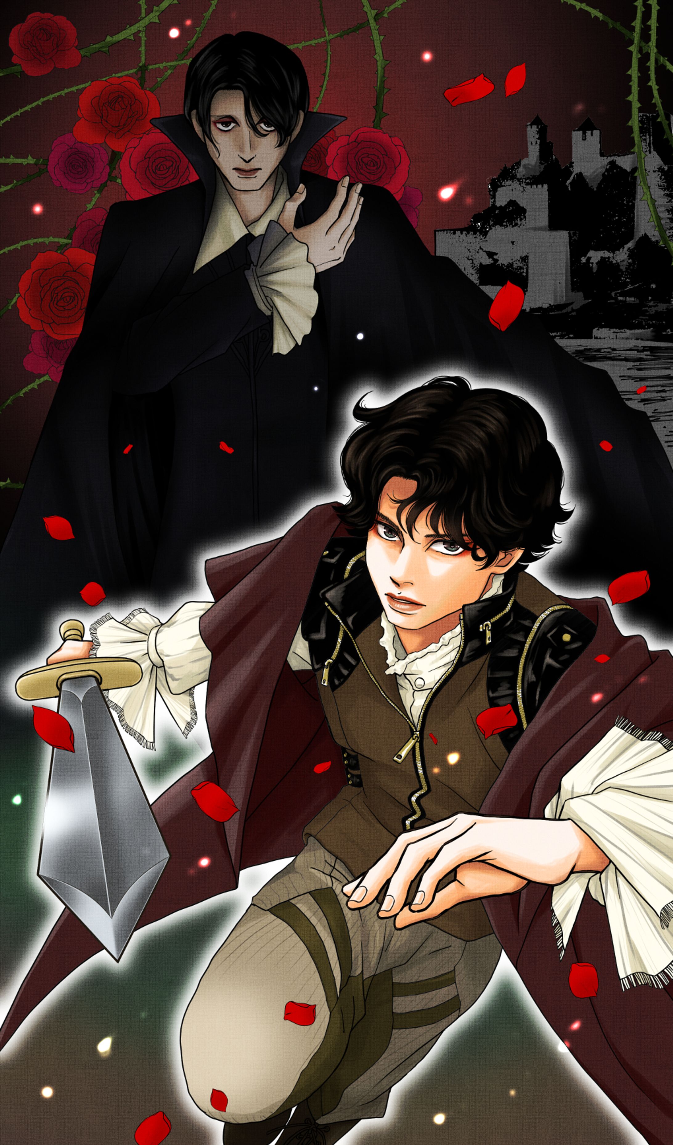 【完成・線画・カラー】【FA】舞台作品イメージ画-1