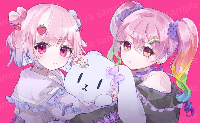 aaa、背景イラスト