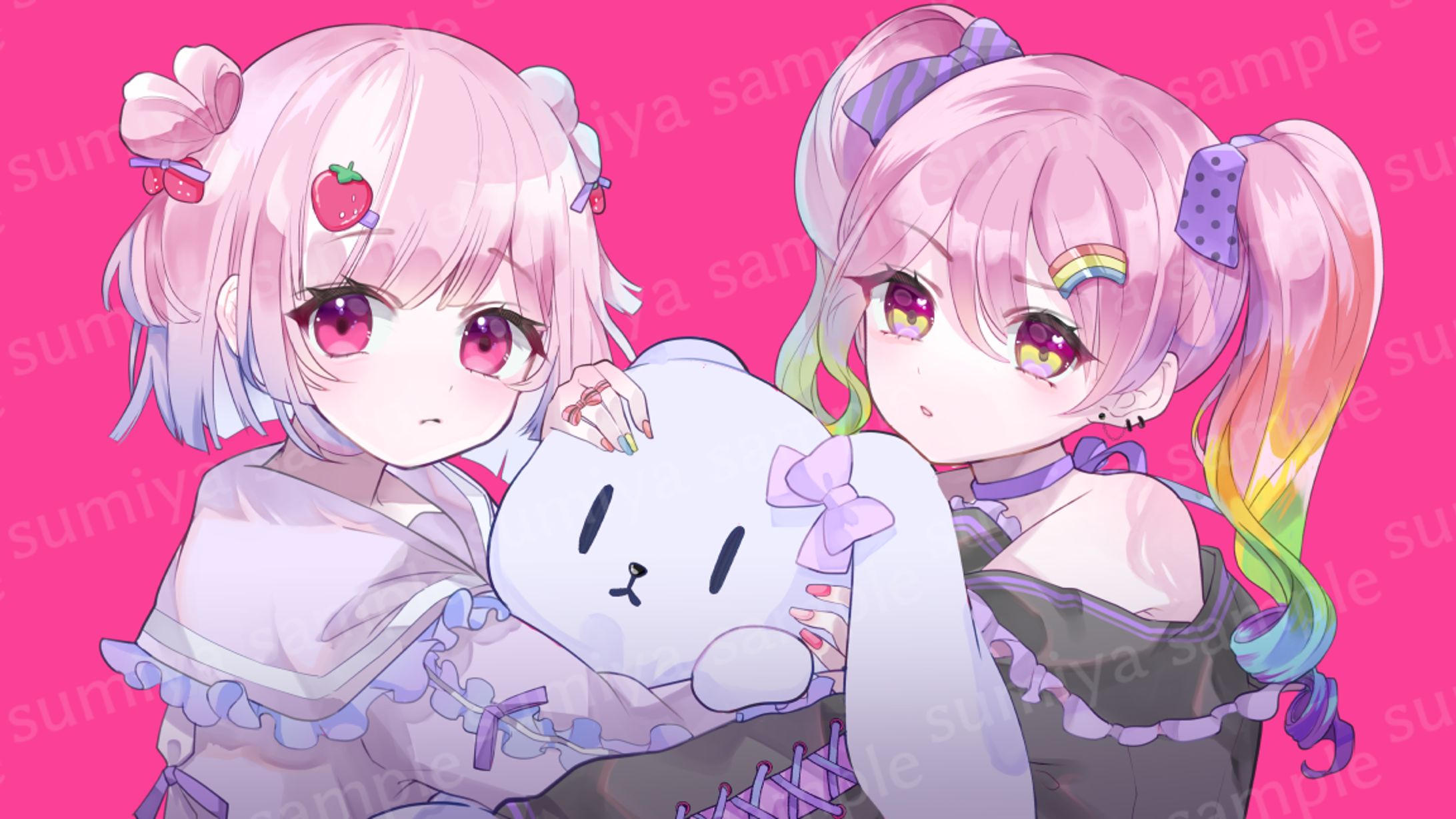歌ってみたイラスト　memell様 苺情りる様-1