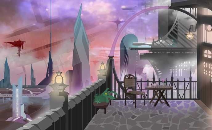 Vtuber配信背景イラスト