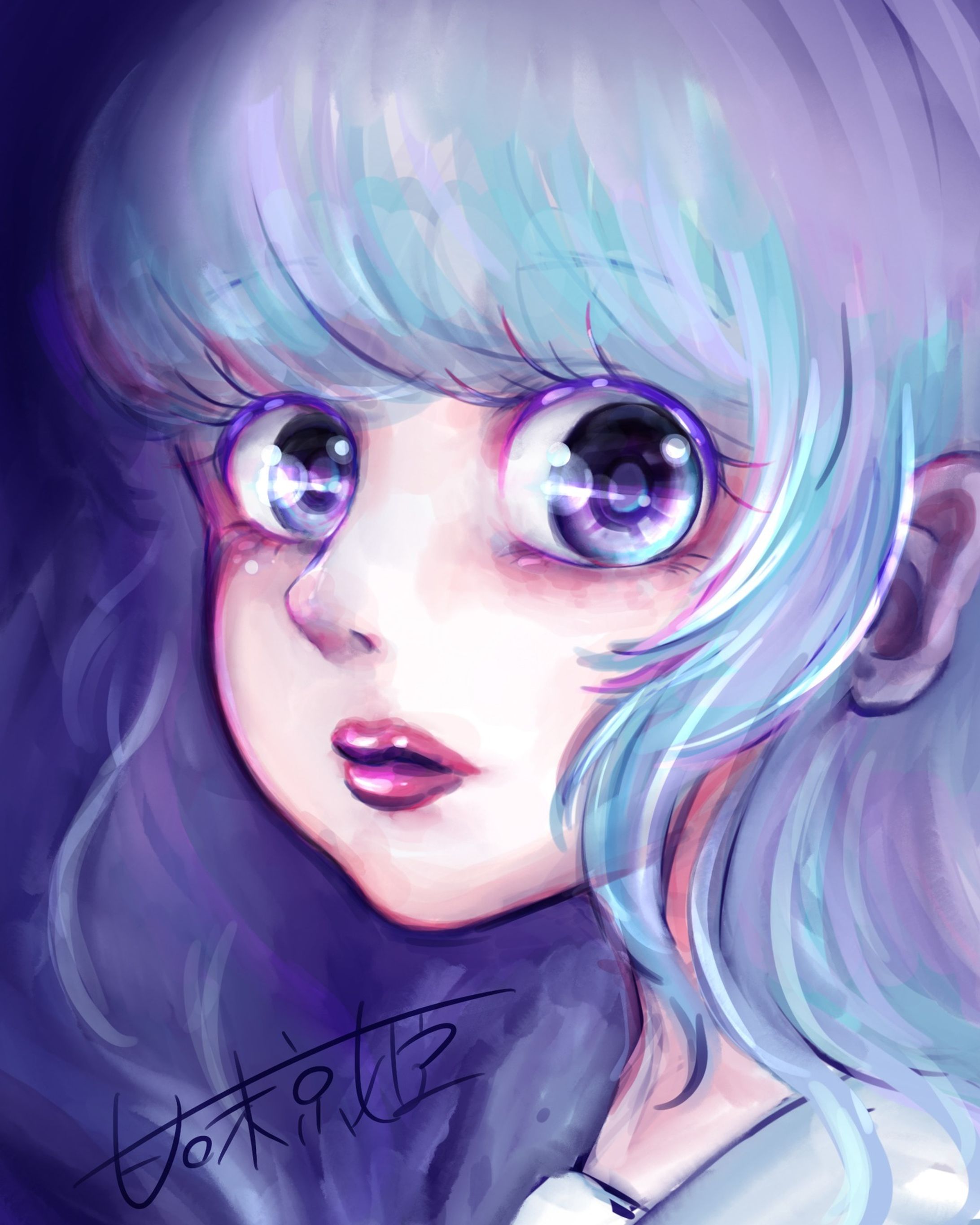 look into the abyss.....
#イラスト #刺さる人に届け #illustration #procreate-1