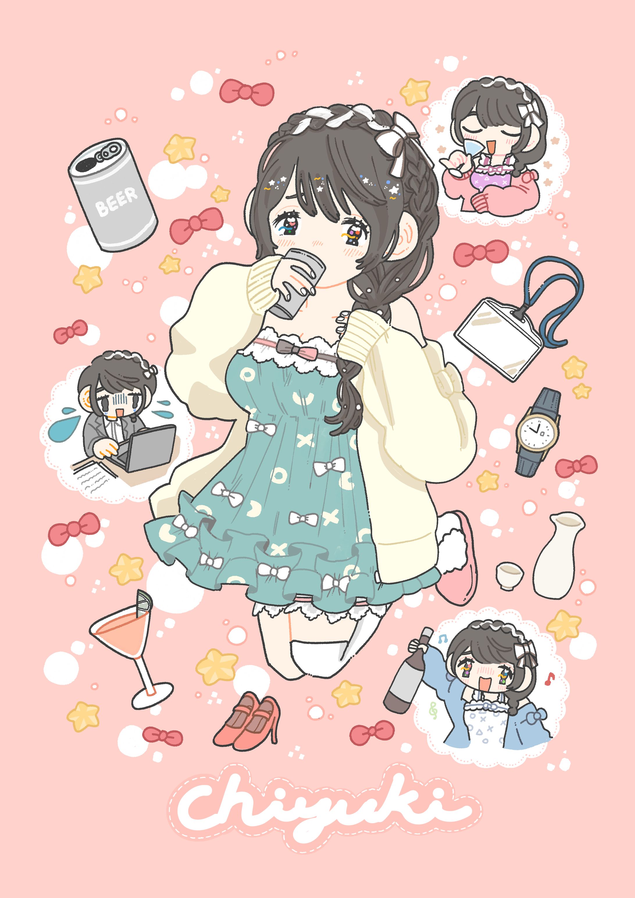 Vtuber様 グッズ用イラスト-1