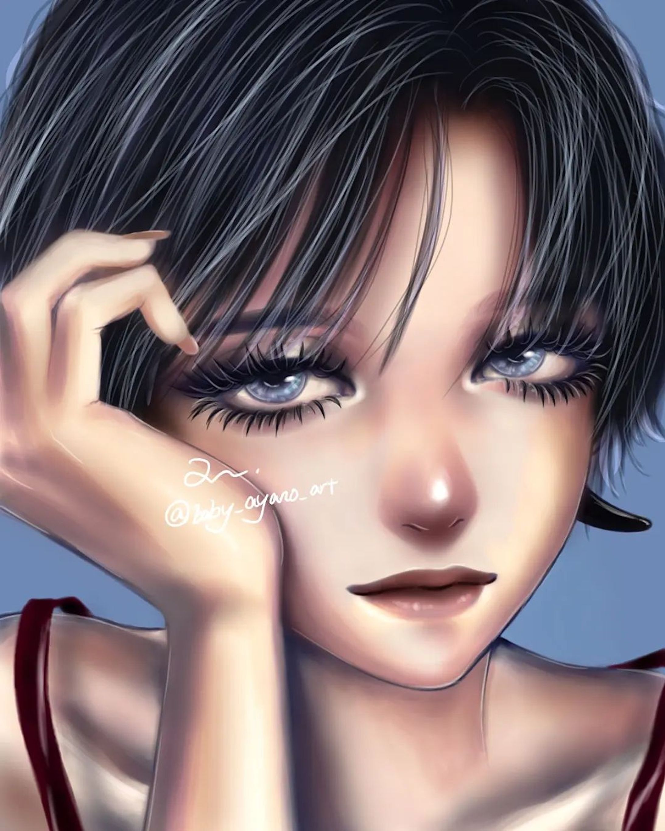 おんな好き⁡
⁡⁡
⁡#drawing⁡ 
⁡#illustration ⁡
⁡#ショートヘアー ⁡
⁡#イラスト ⁡
⁡#デジタルイラスト-1