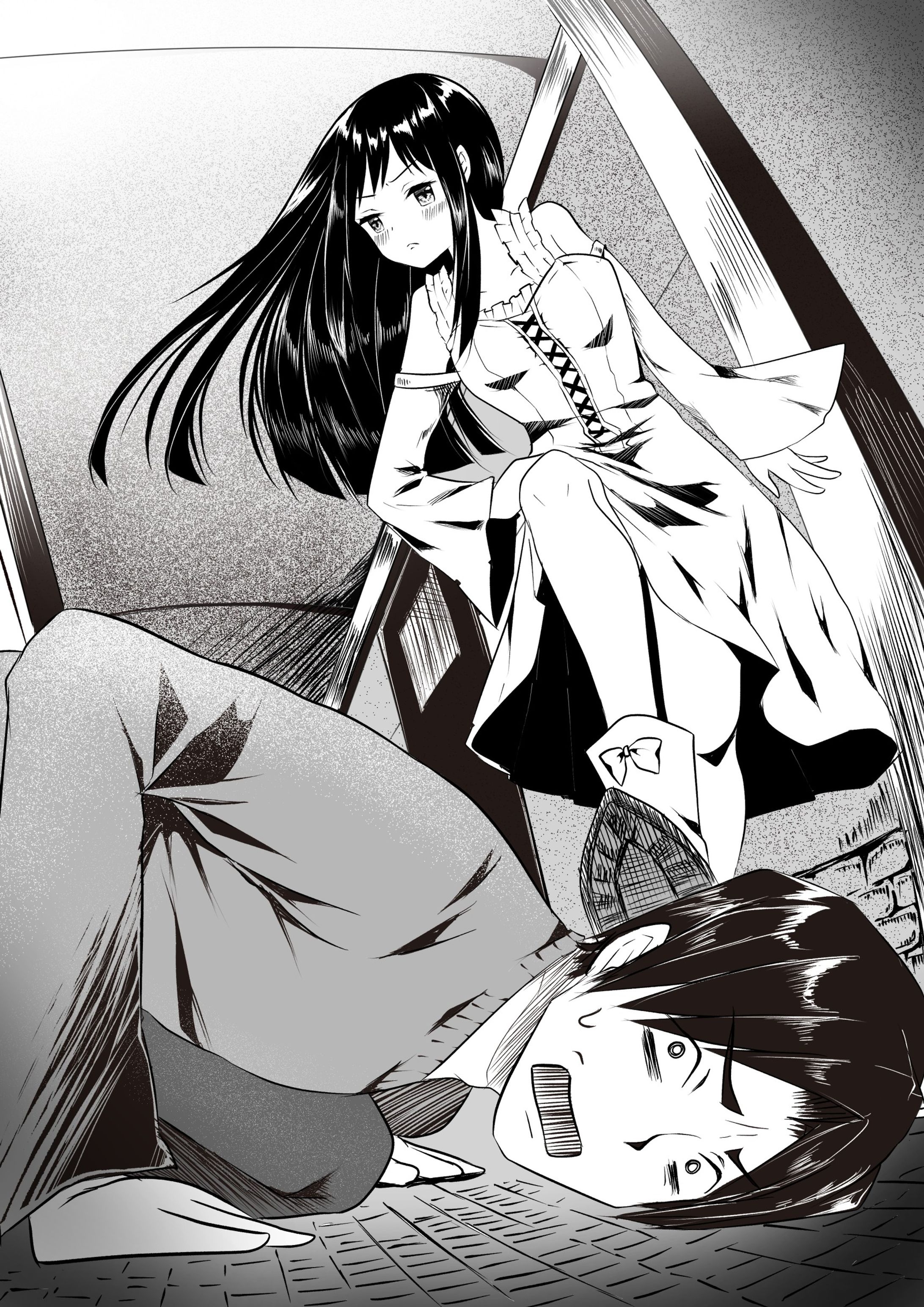 モノクロイラスト