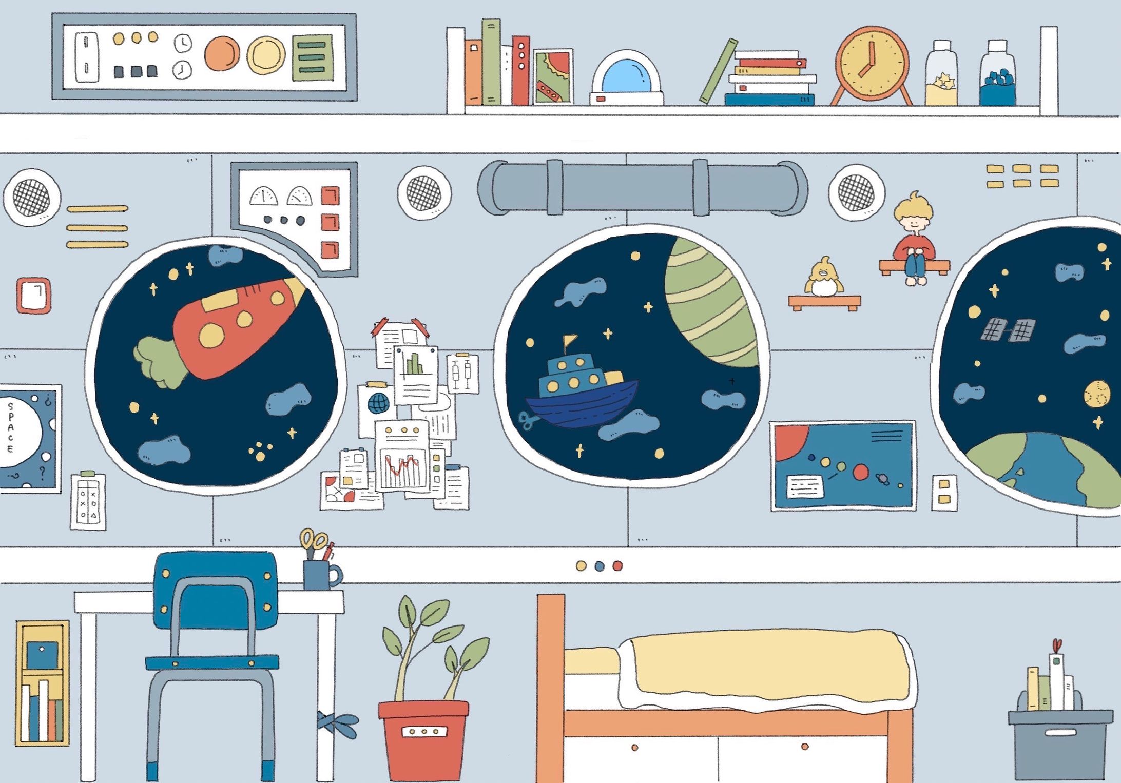 宇宙船の子ども部屋-1