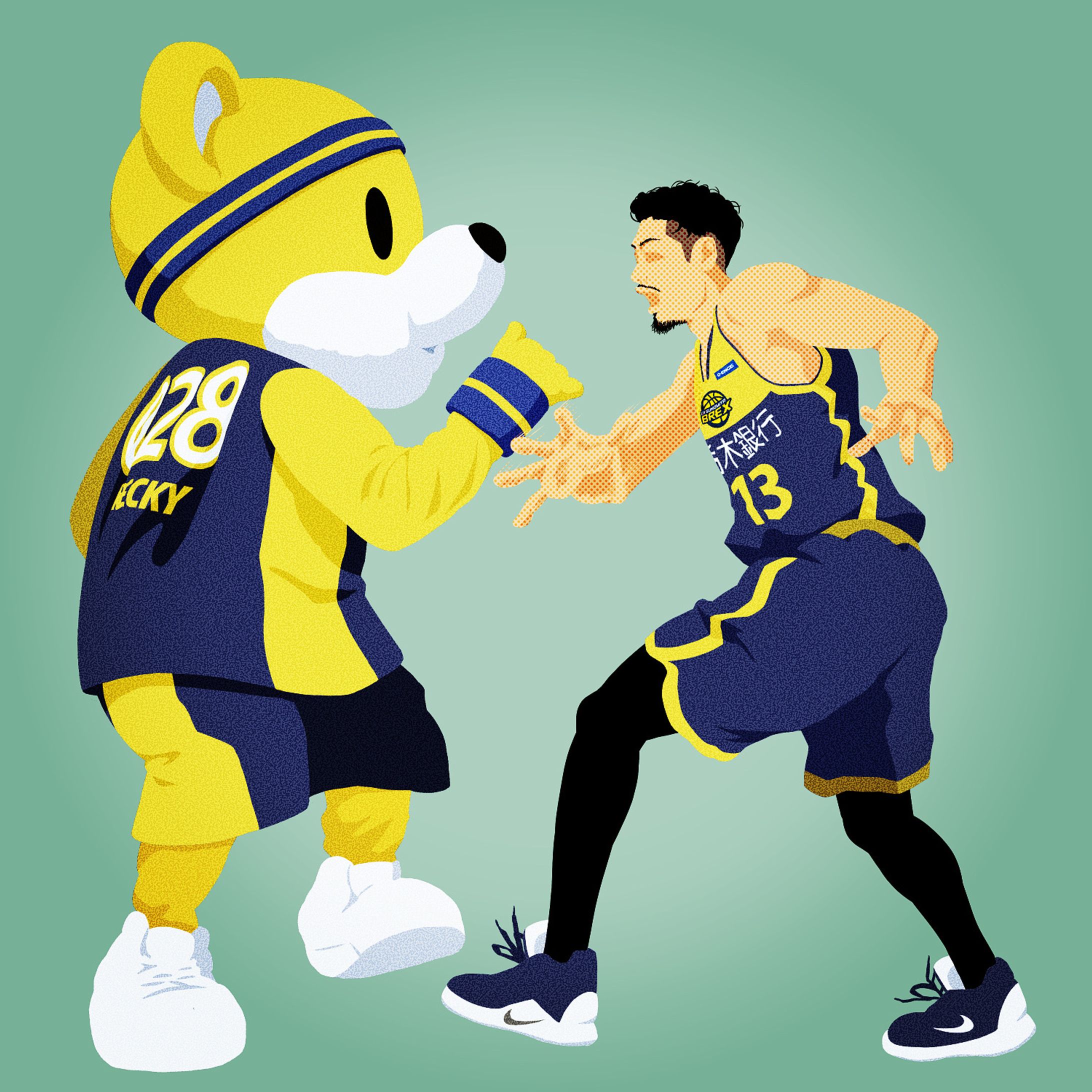 イラスト | Bリーグ応援イラスト-1