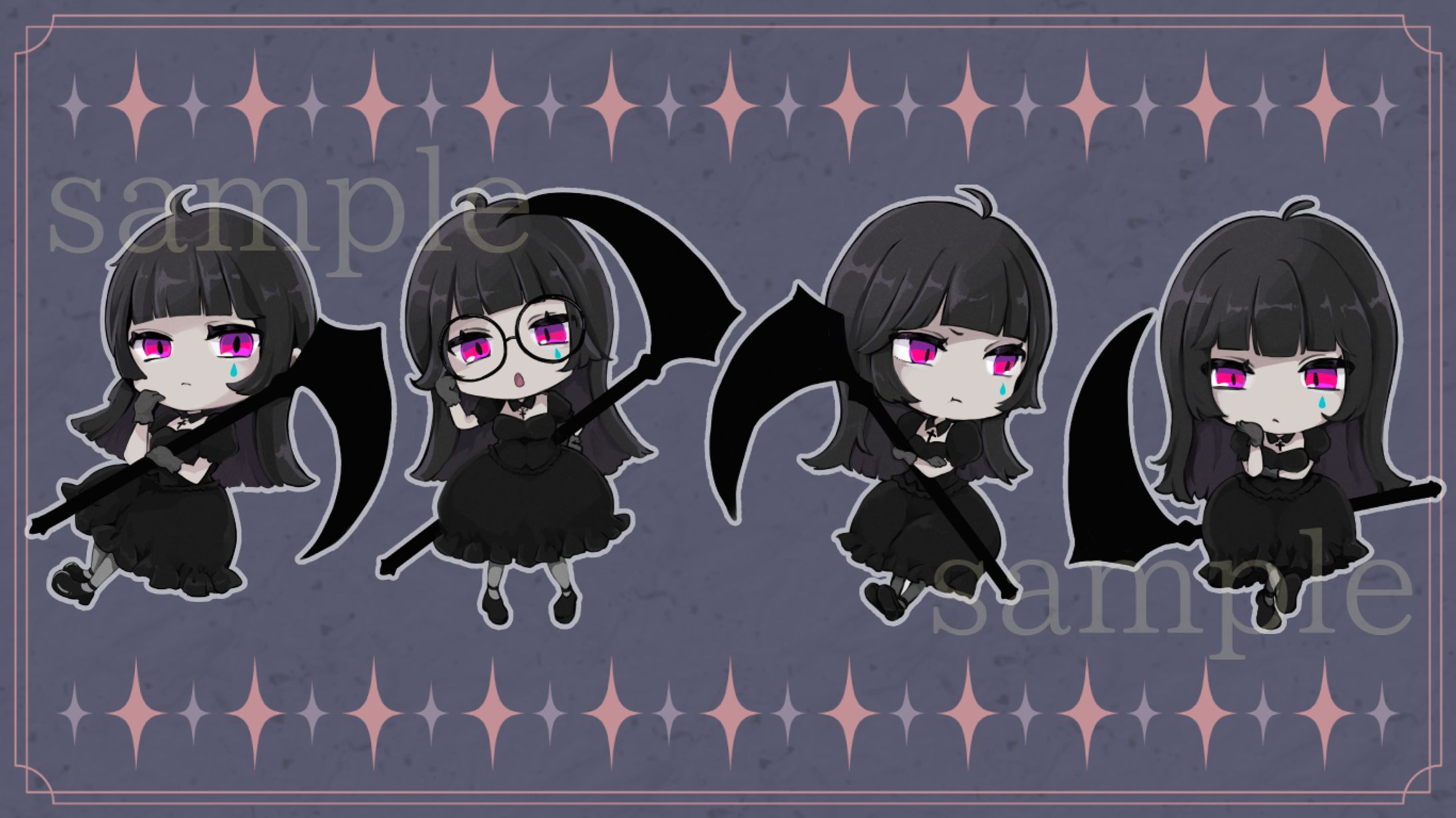 Crying Girl★ ／いつかの黒に揺蕩う灯火_SDキャラ-1