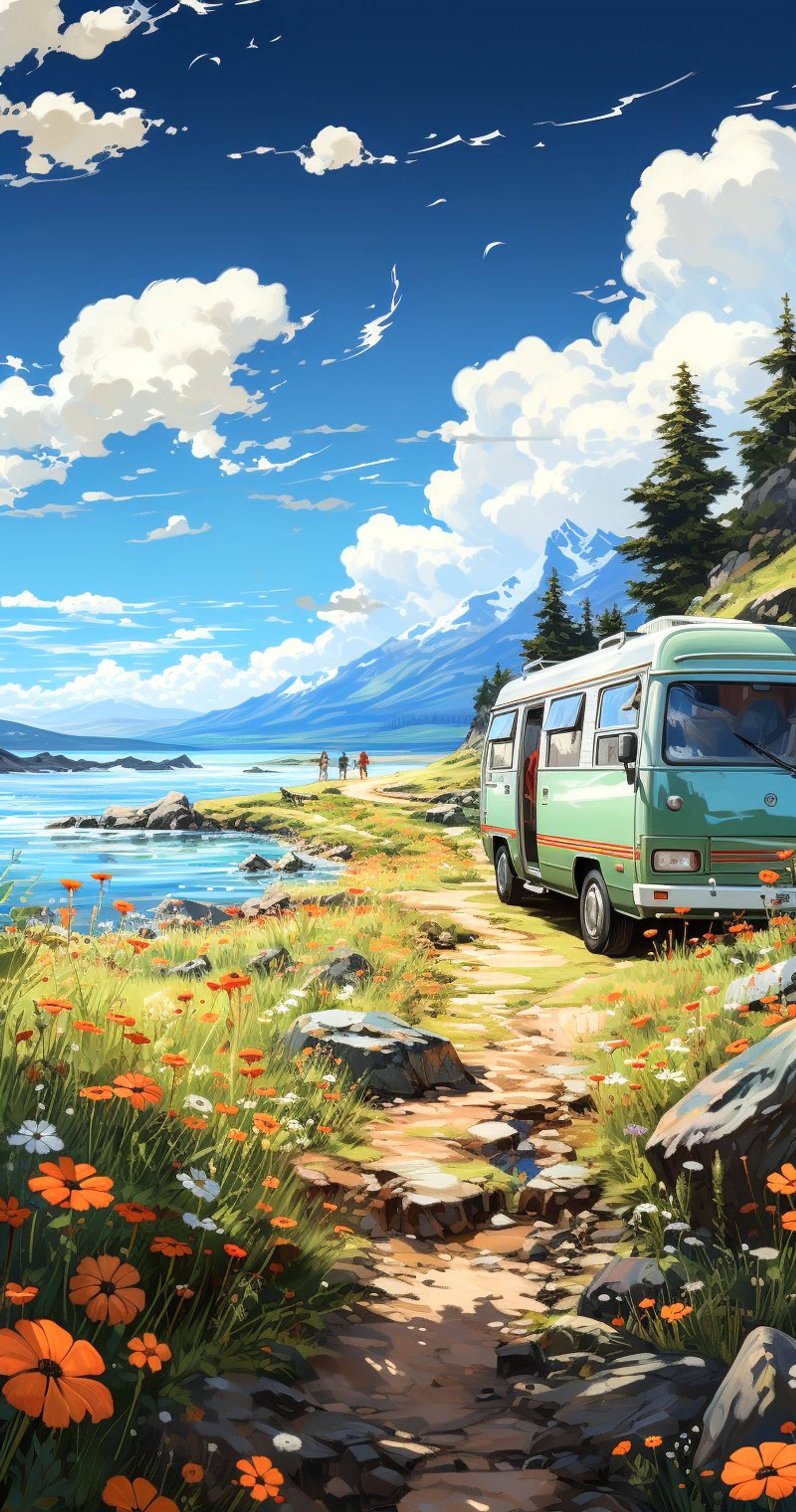 landscape with car-1