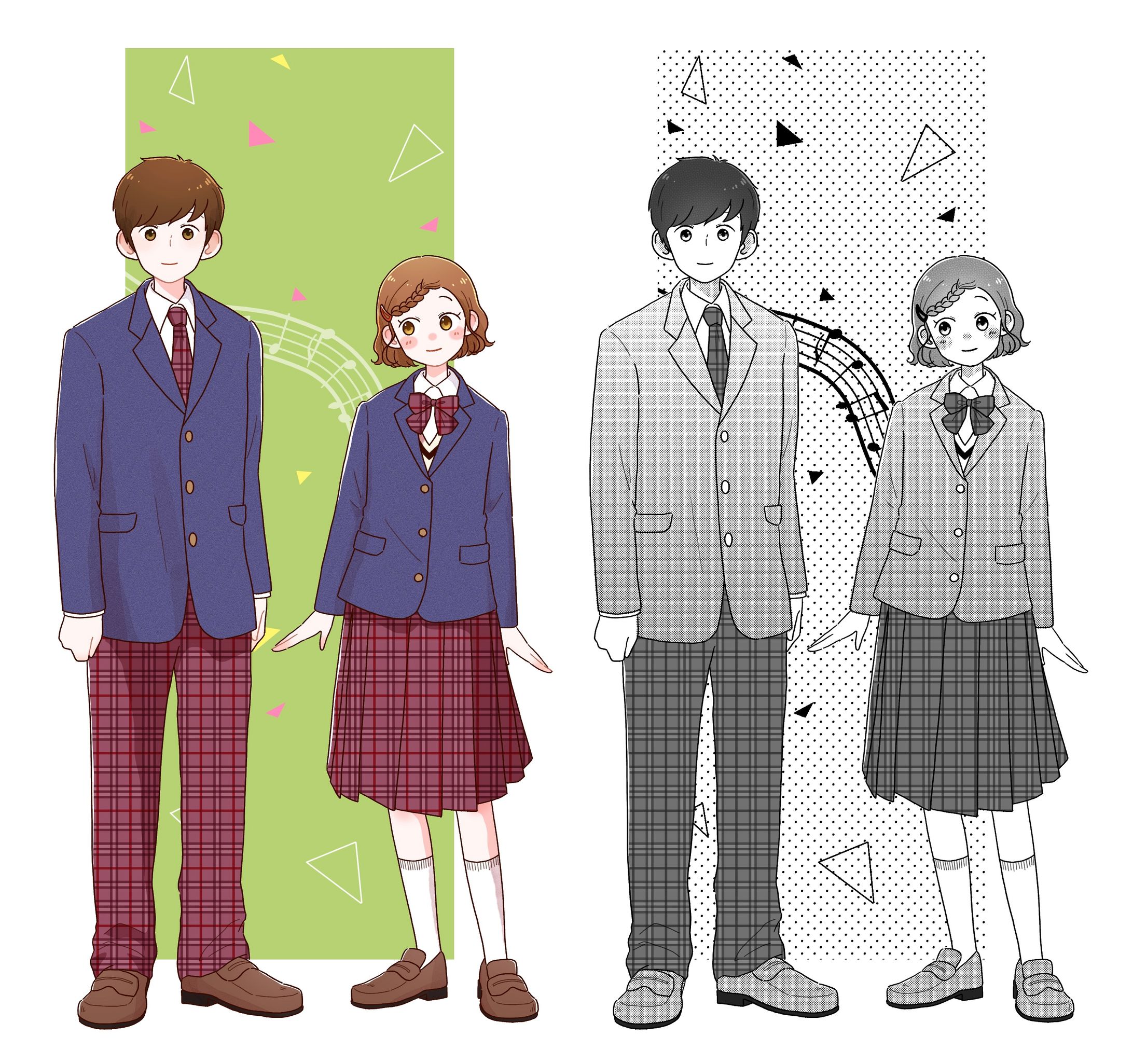 【サンプル】高校生イラスト-1