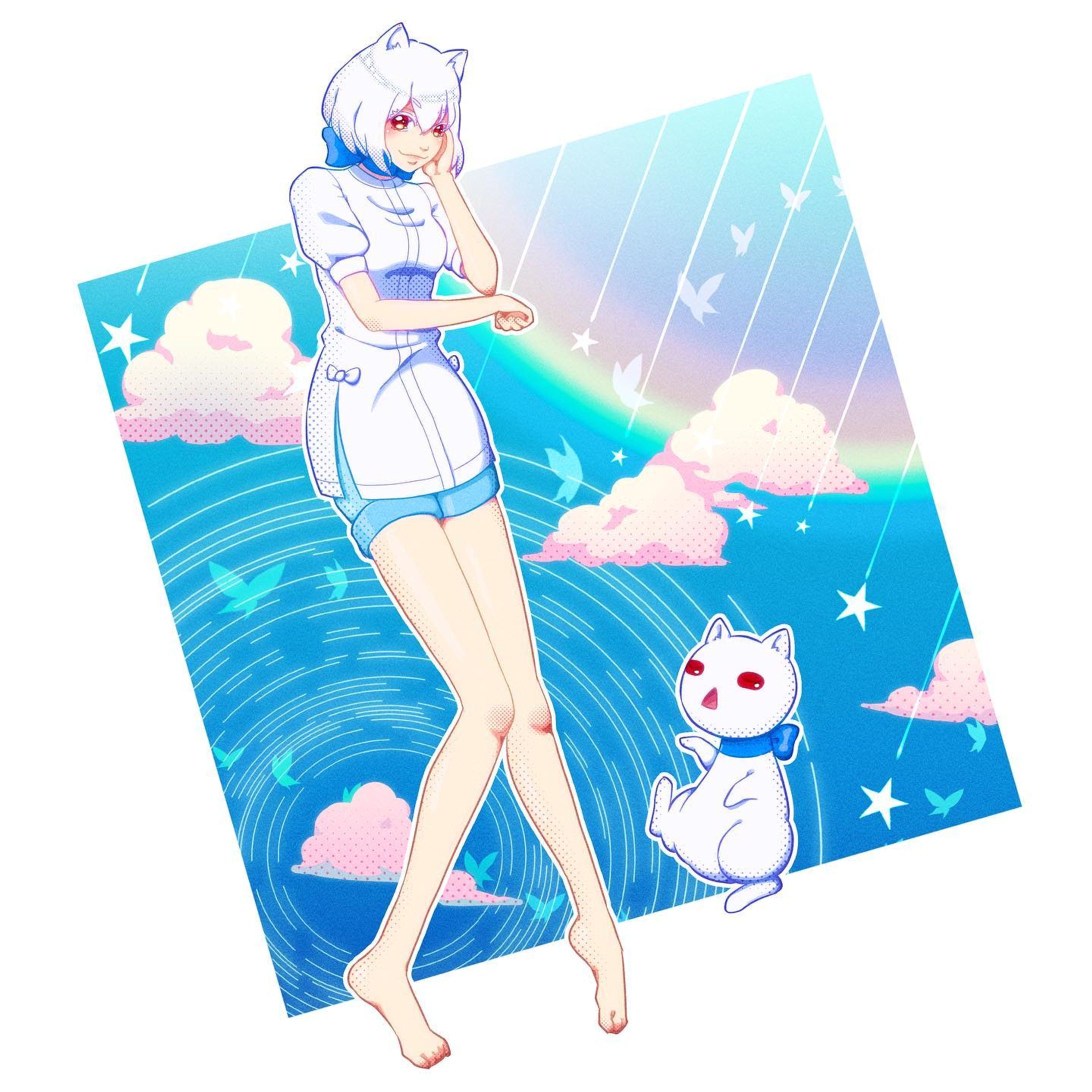 EL No.52🦋🌈🌟

She is a "dream creator" speaking Osaka dialect like language.
Whim and sloppy, but hate to be alone.

She has a rabbit tail and cat ears.🐇🐈

(Appears in "Welcome to PAGSAYKS")

#mugenlogica #illust #illustrations #clipstudiopaint #character #characterart #characterillustration #characterdrawing #owncharacter #originalcharacter #myoriginalcharacter #digitaldrawings #digitalartworks #ipadart #ipaddrawings #イラスト #絵 #ムゲンロジカ #ムゲンロジカ_パグサイクス-1