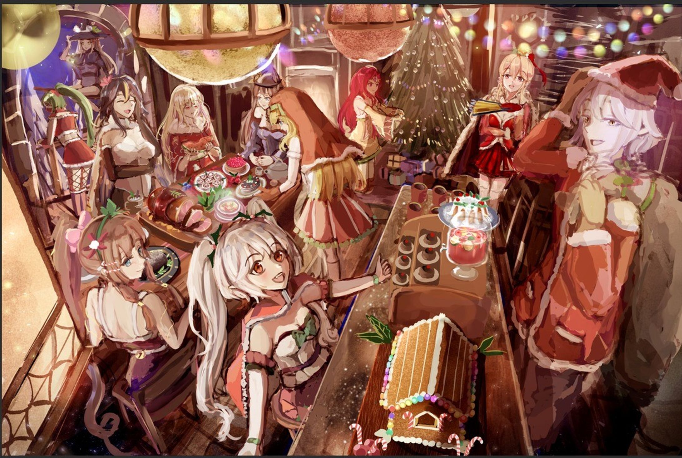 I got the express permission from the commissioner to post this in my portofolio sites. 

Holiday banner ad commission for a mobile game called bloodline.

#commission #commissionwork #anime #animeillustration-1