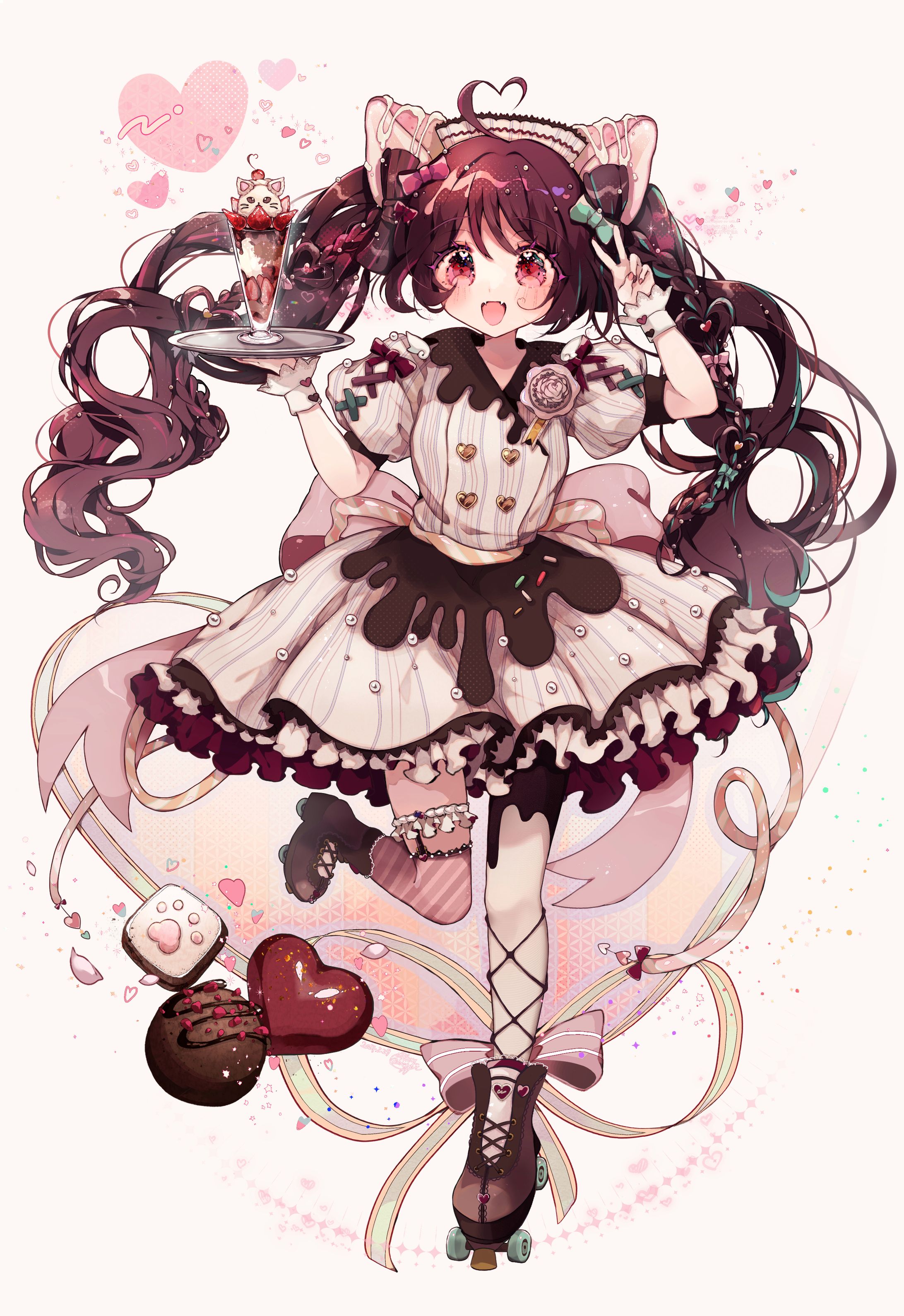 【趣味絵】キラキラ白いちごちゃん🍓-1