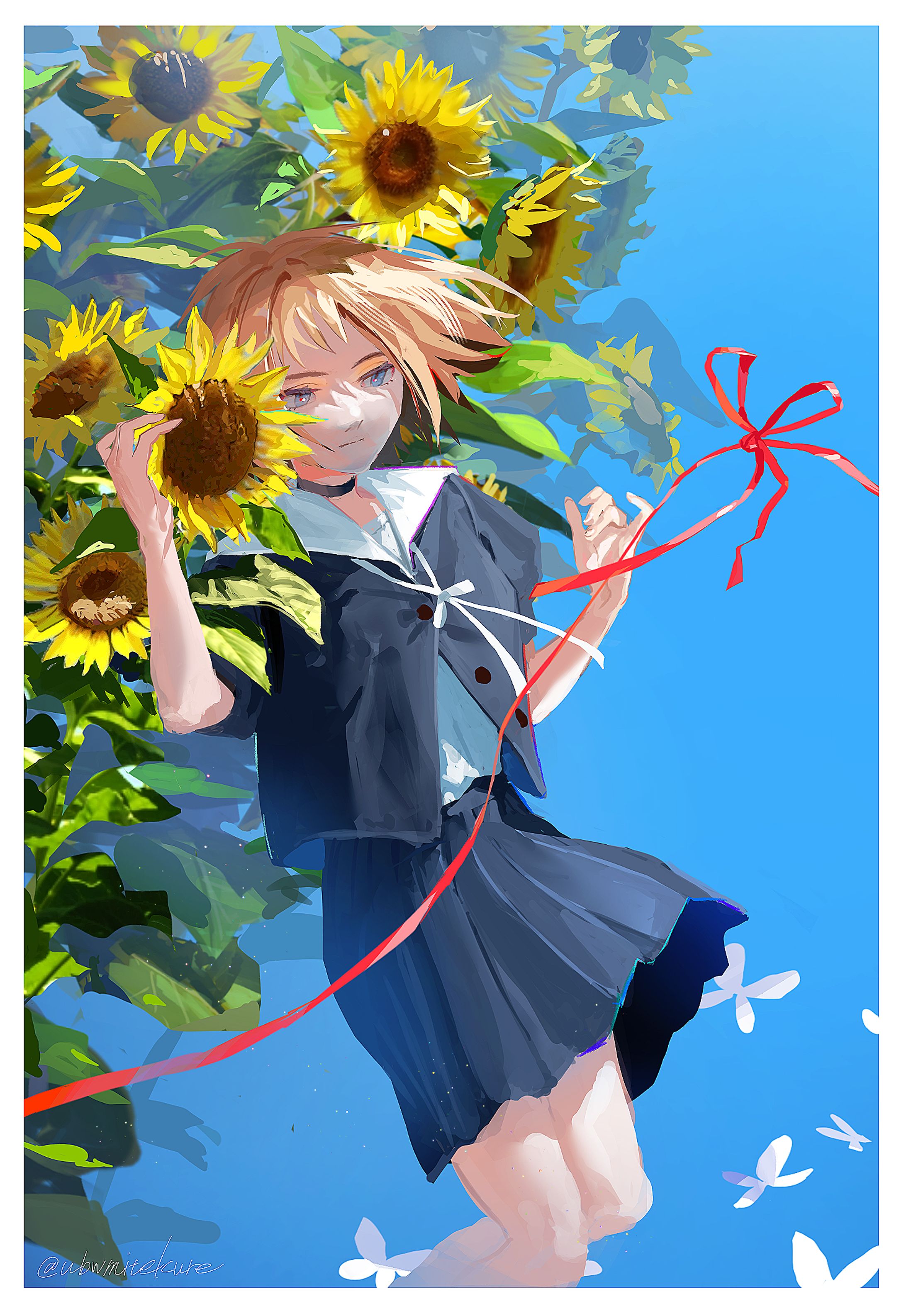 PalanAR様案件用イラスト「Re:ひまわりを君に」-1