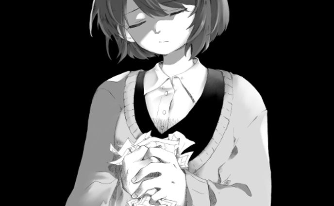 キャラクターモノクロ
