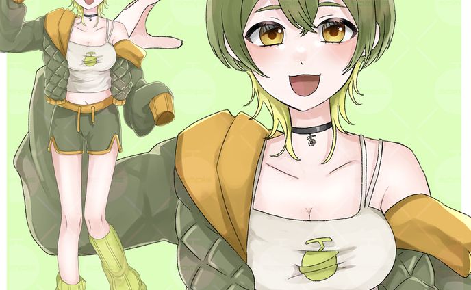 【サンプル】全身 立ち絵 IRIAM Ver.3対応