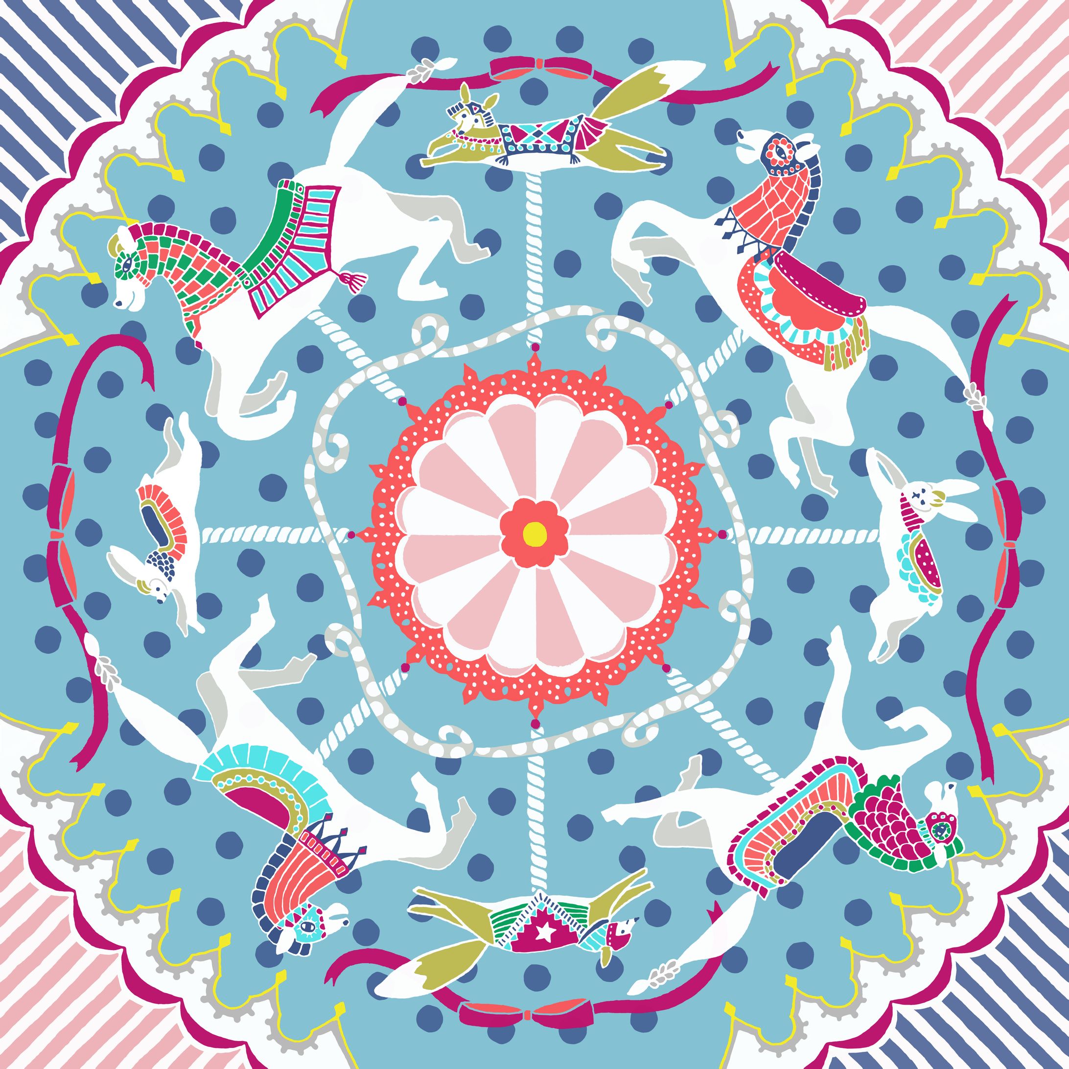 メリーゴーランド / 撥水風呂敷-1