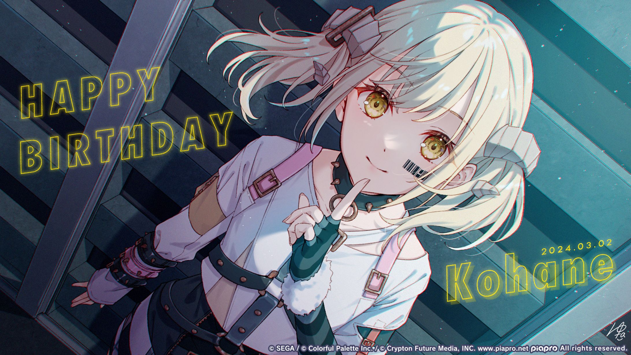 【お仕事】小豆沢こはね　誕生日記念イラスト-1