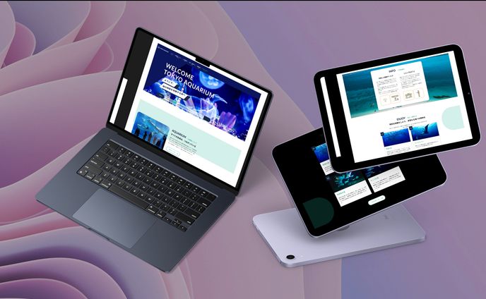 WEBサイトを制作しました　架空のポートフォリオ「TOKYO AQUARIUM | 海の神秘を体験する旅へ 」