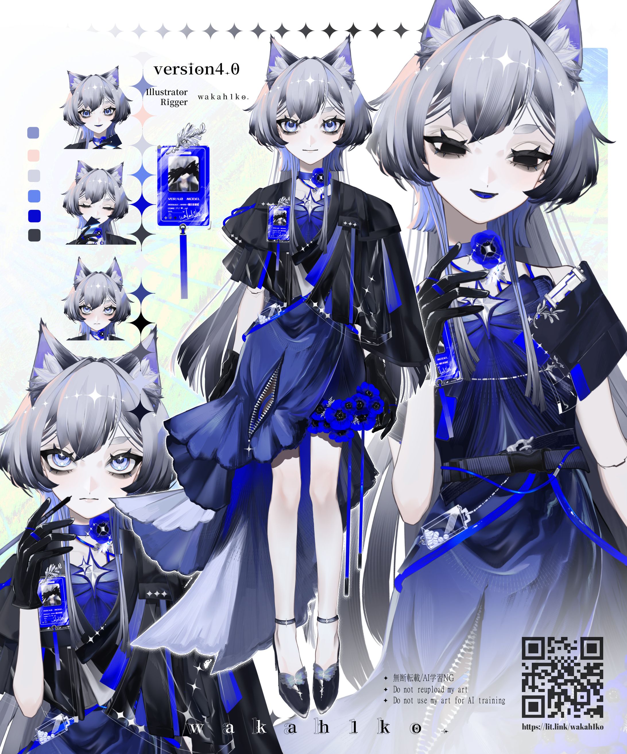 live2dモデルイラスト＆キャラクターシート-1