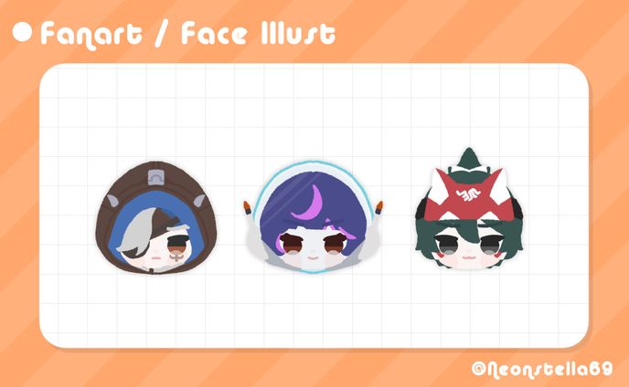 Overwatch2 お顔イラスト