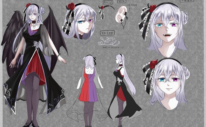 リリス・ナイトレイさん（Vtuberキャラクターデザイン）