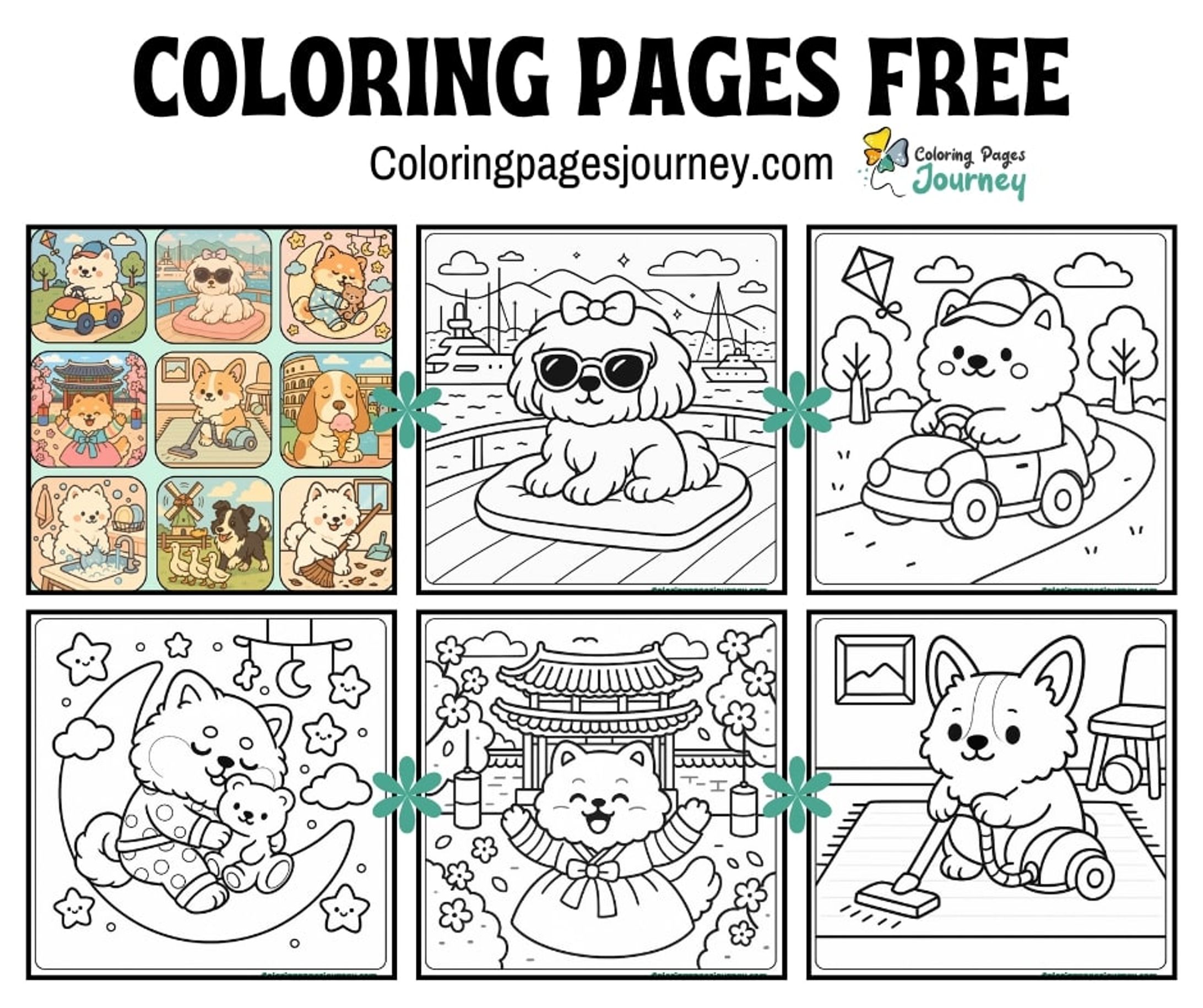 Free Color Pages Printable: Unique Themes for Home & Classroom-1