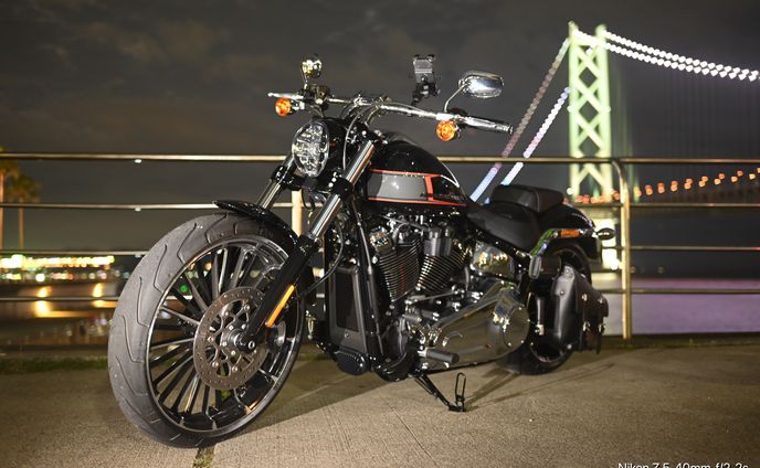 Nightscape on two wheels