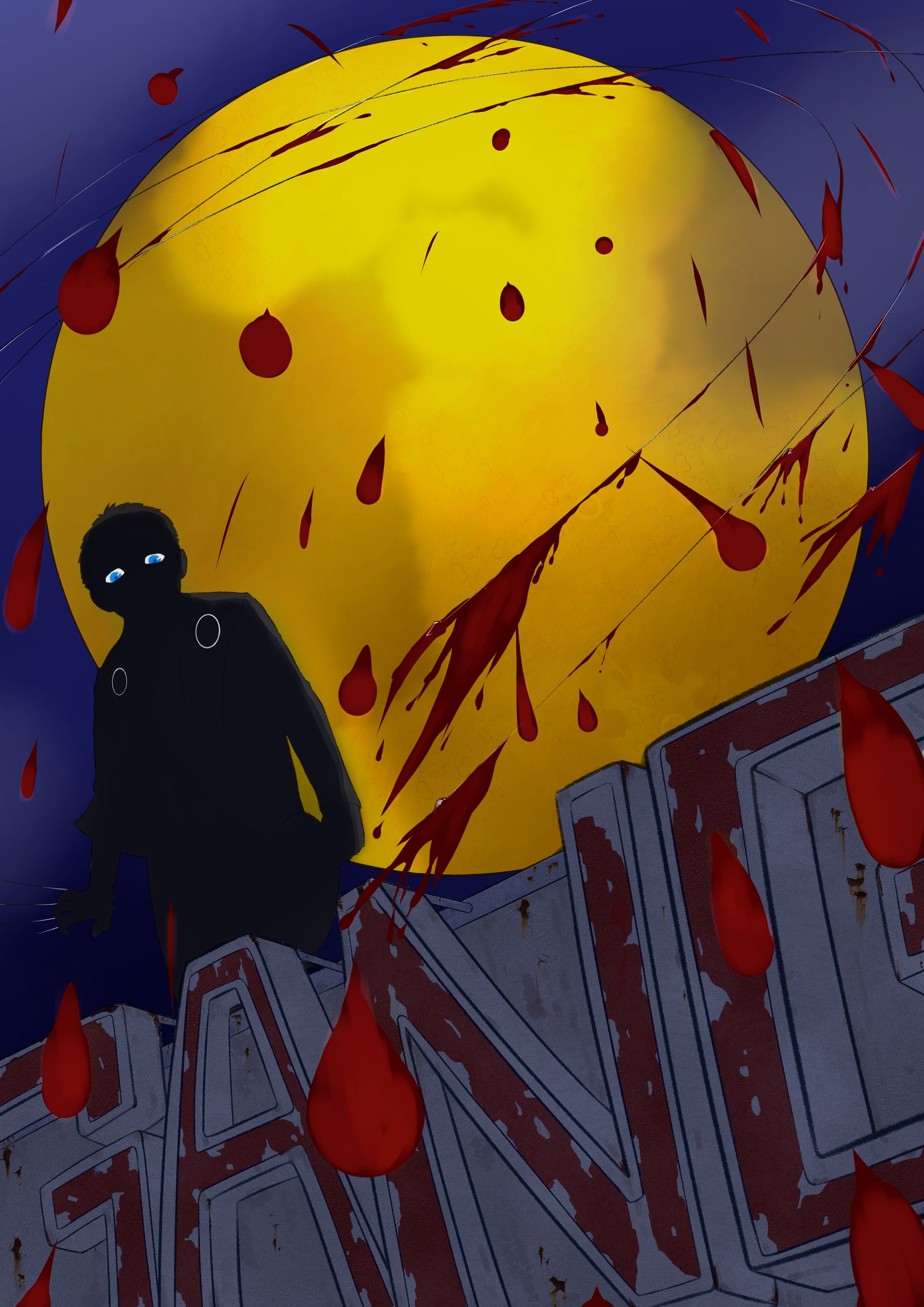 GANGSTA 背景練習　イラスト-1