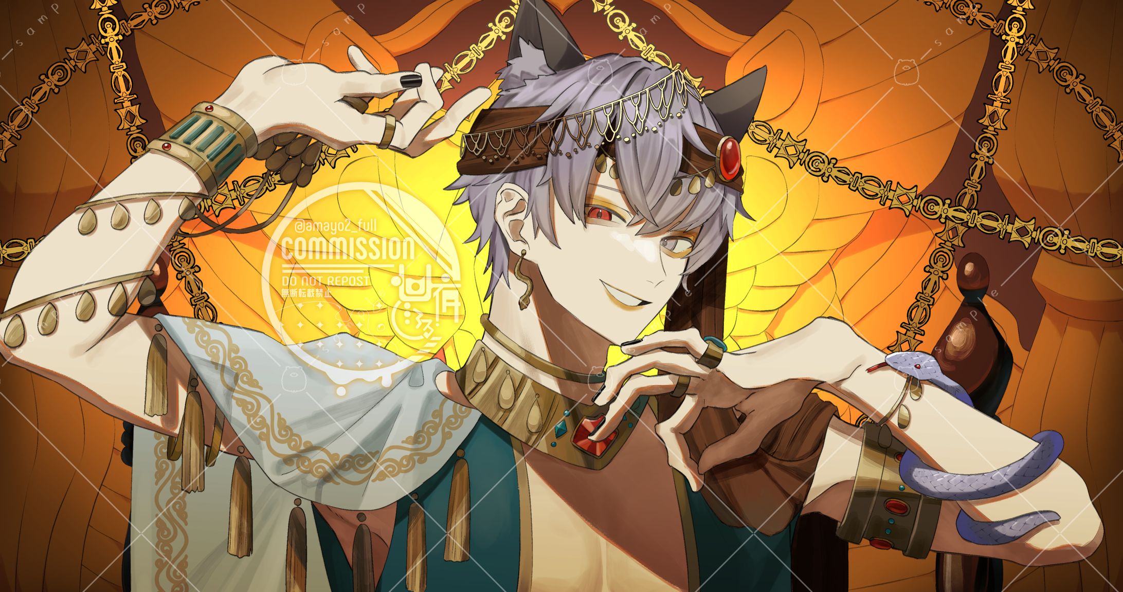 【ご依頼】楽曲「ギビュリタ」歌ってみた動画MVイラスト-1