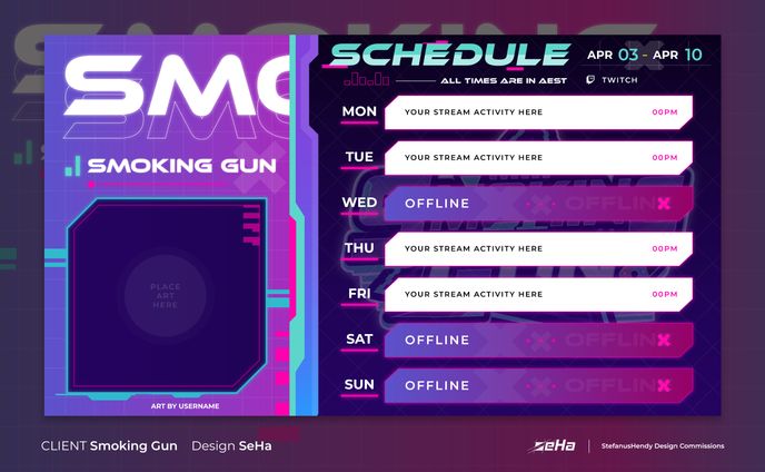 Smoking Gun Schedule