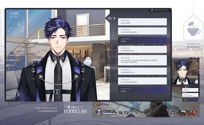 Vtuber Overlay Design