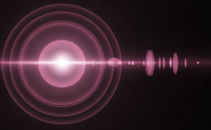 【AI画像生成】フレア #ピンクフレア #黒背景