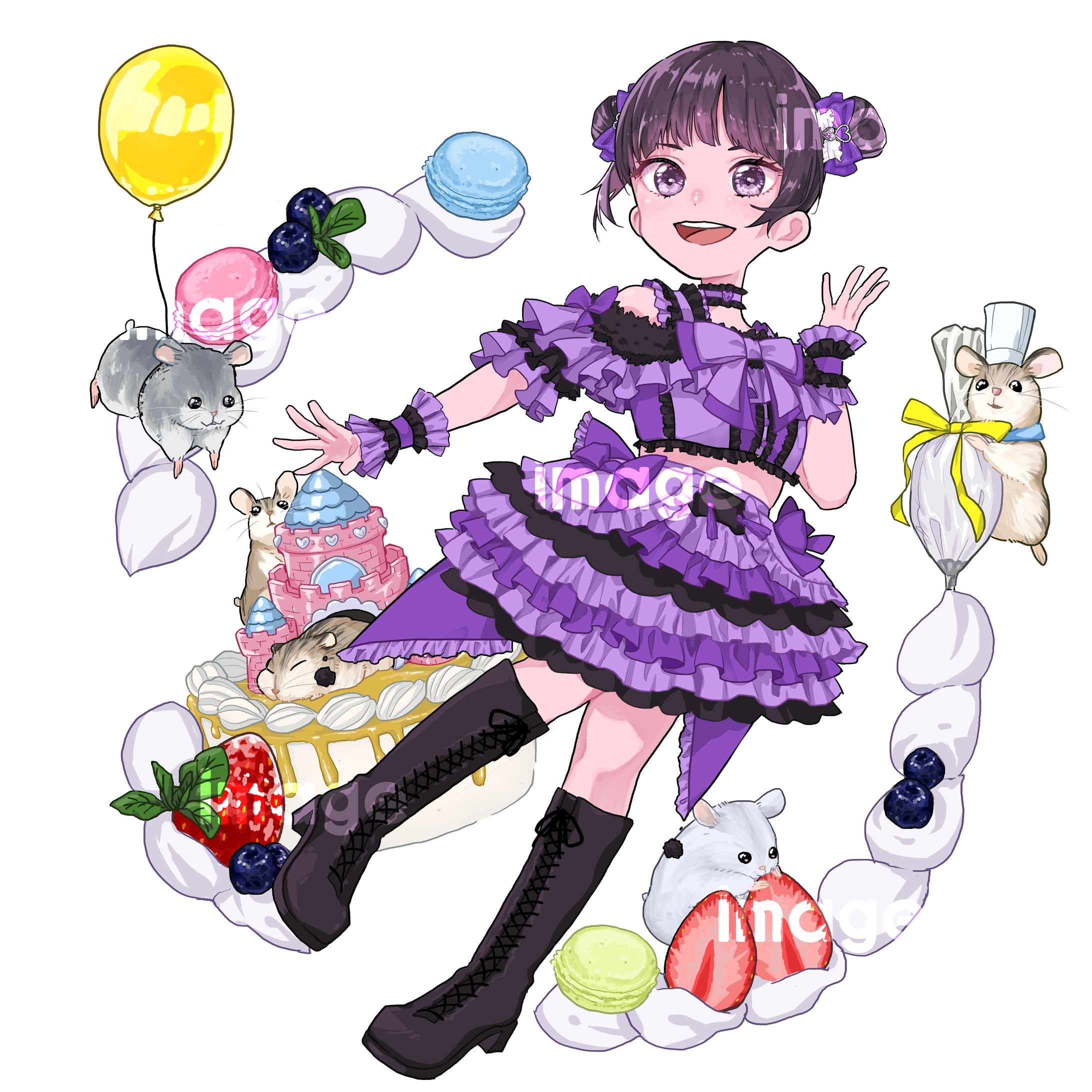 【生誕Tシャツデザイン】THE ENCORE 羽乃りんの様-1