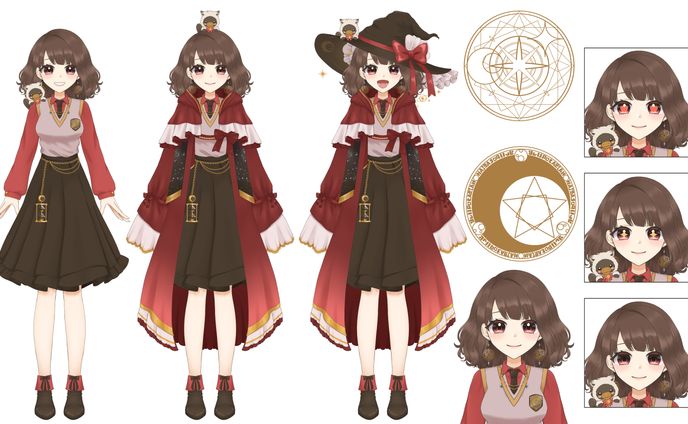ご依頼：ゆうぽたりあん様　Vデザイン、Live2D制作