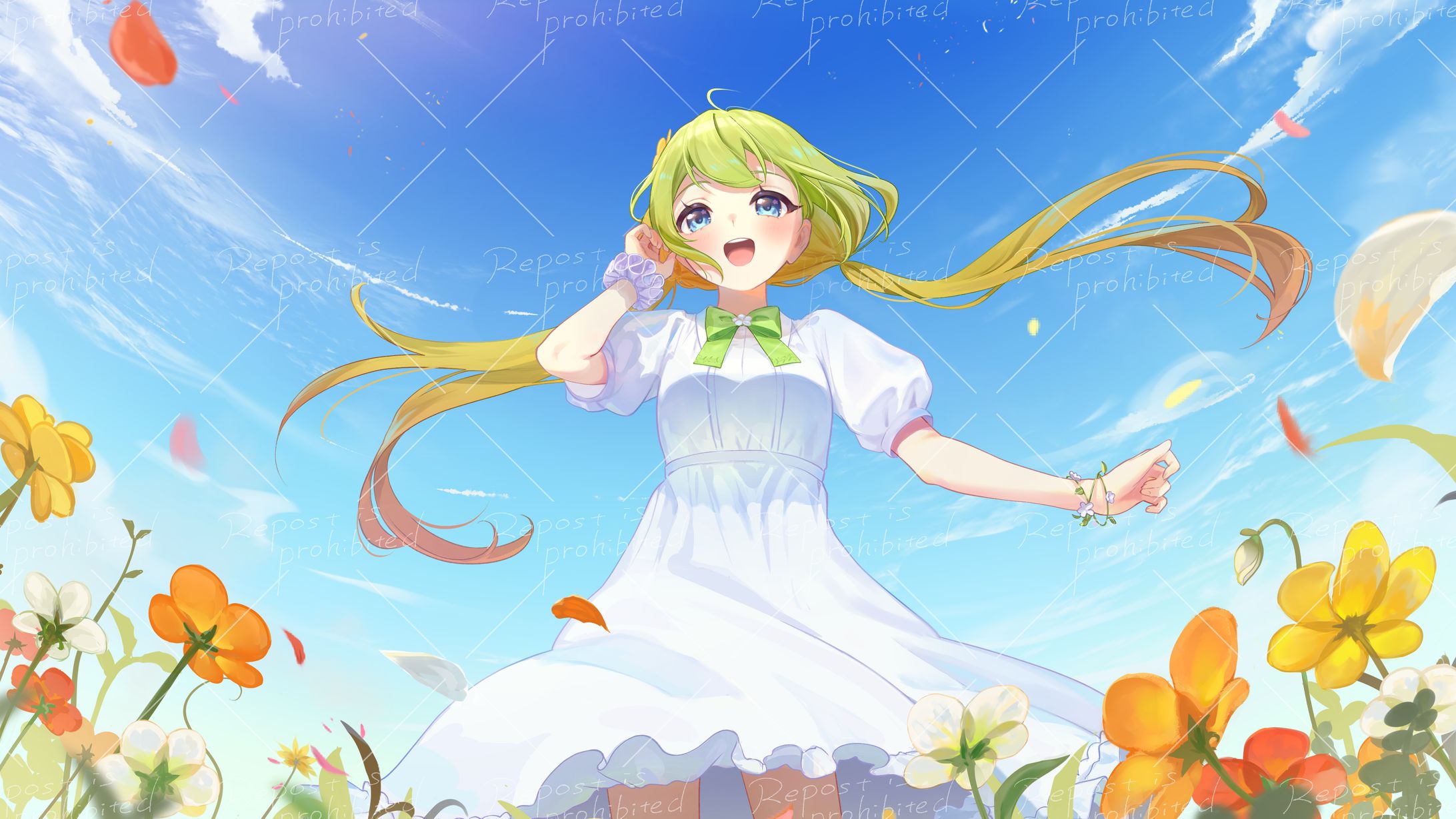 梅乃すいひ様／歌ってみた動画用イラスト　『晴る』-1