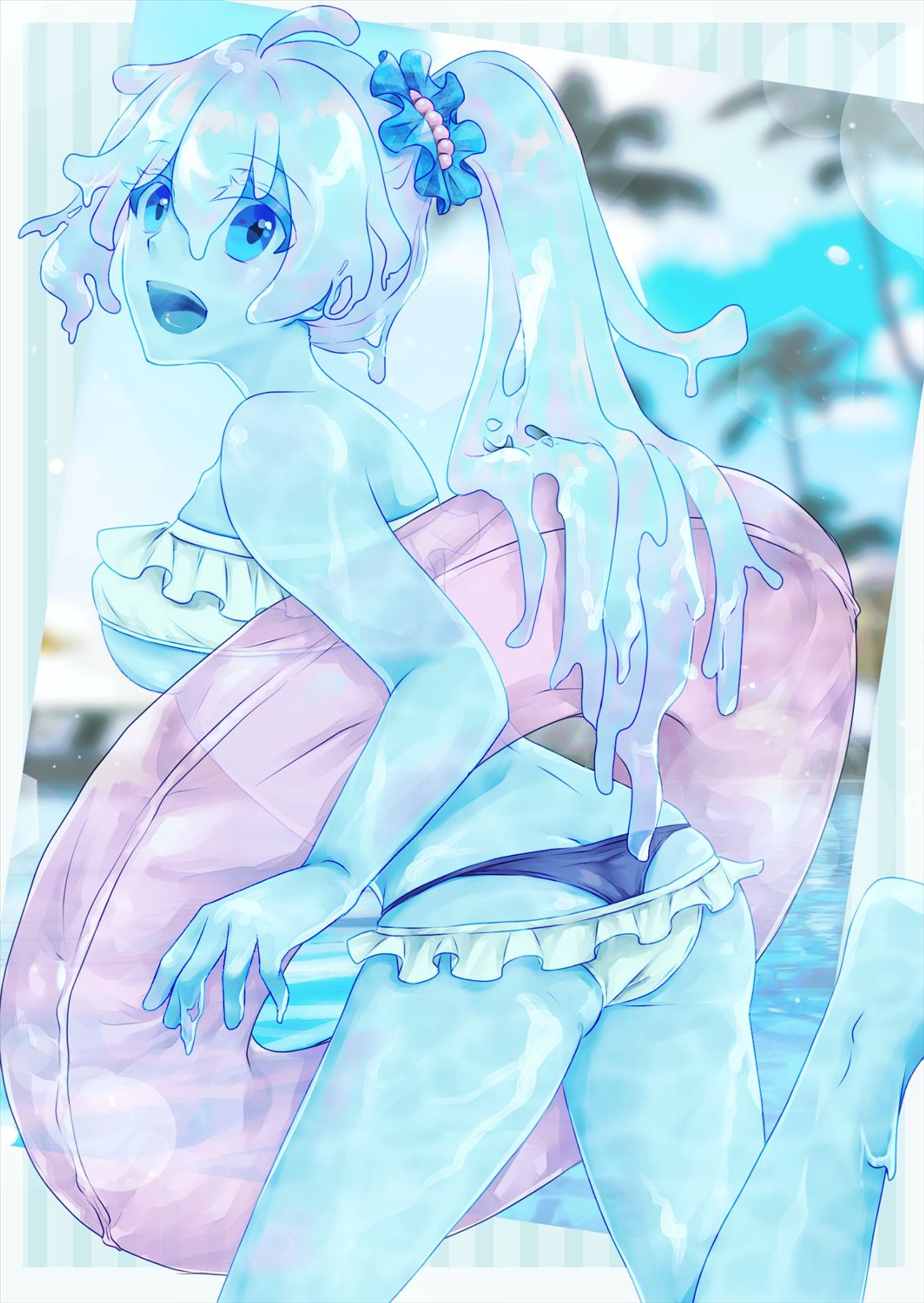 夏のスライム娘ちゃん-1