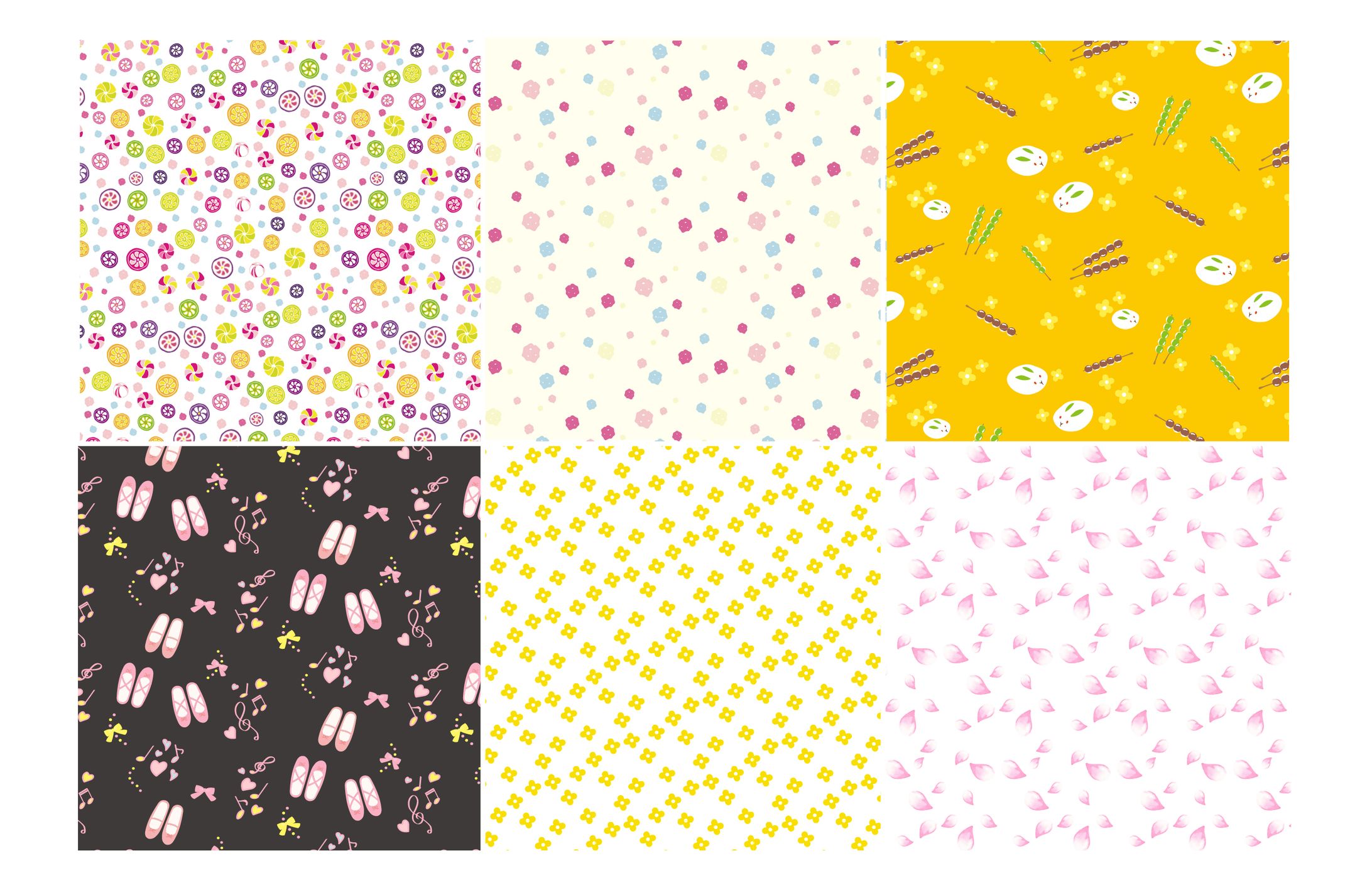 【イラスト】柄・パターン-1