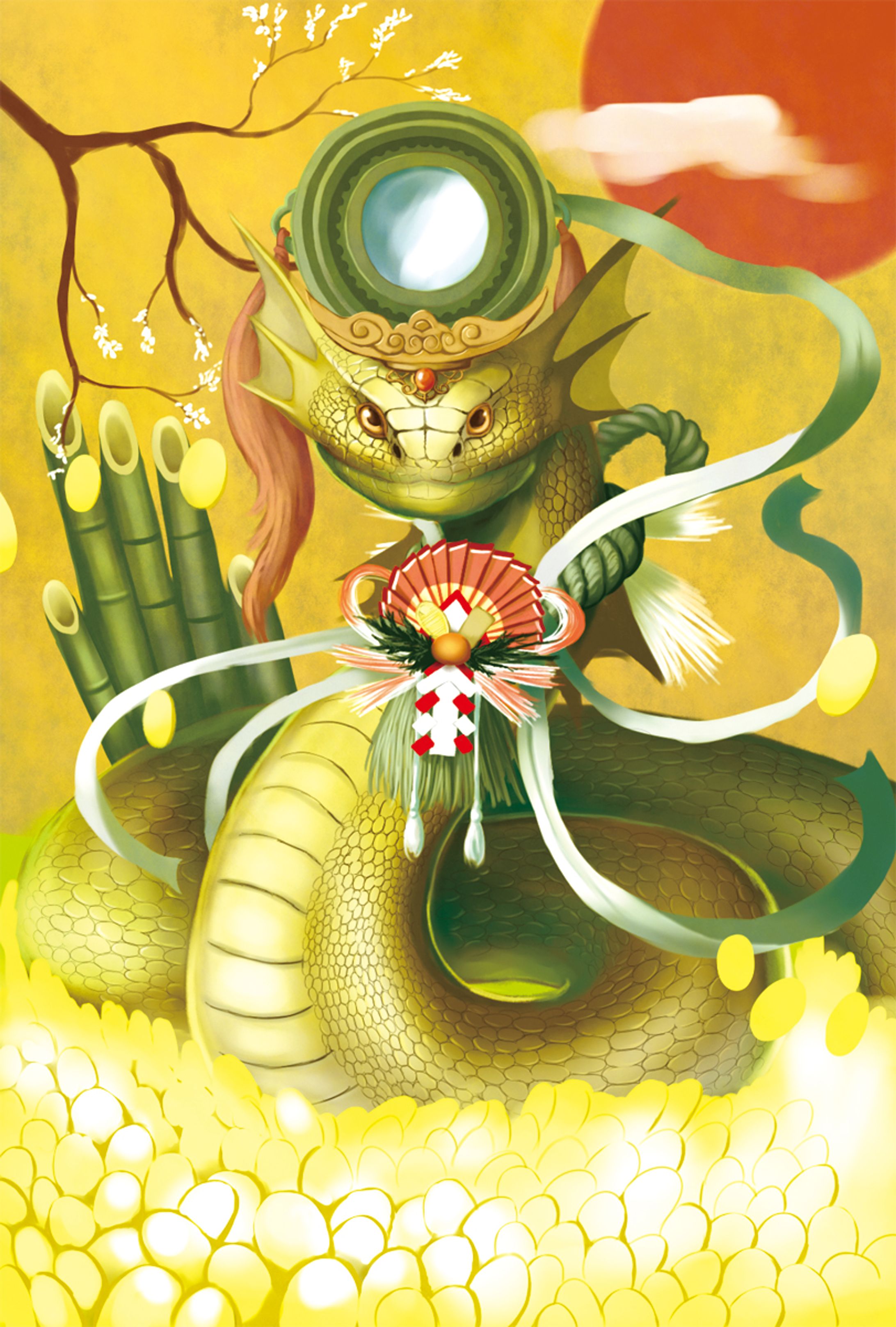 2013年　年賀イラスト-1