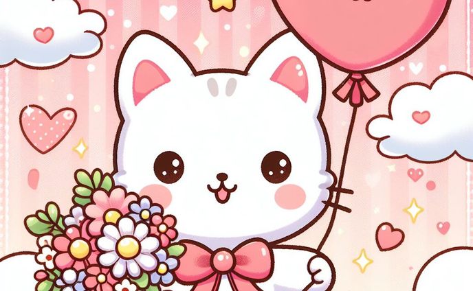 ネコとホワイトデー