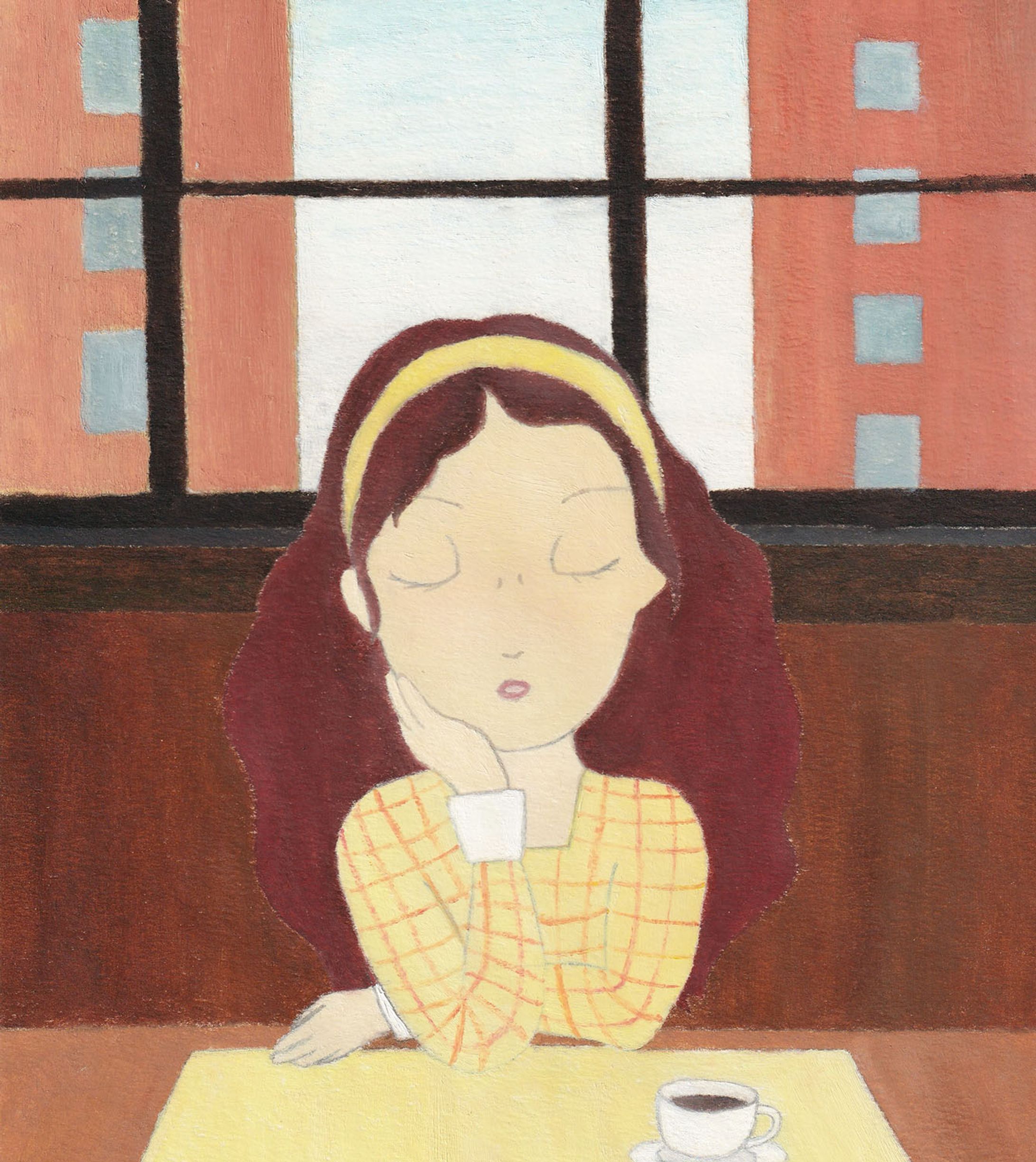 カフェにて（アナログ）-1