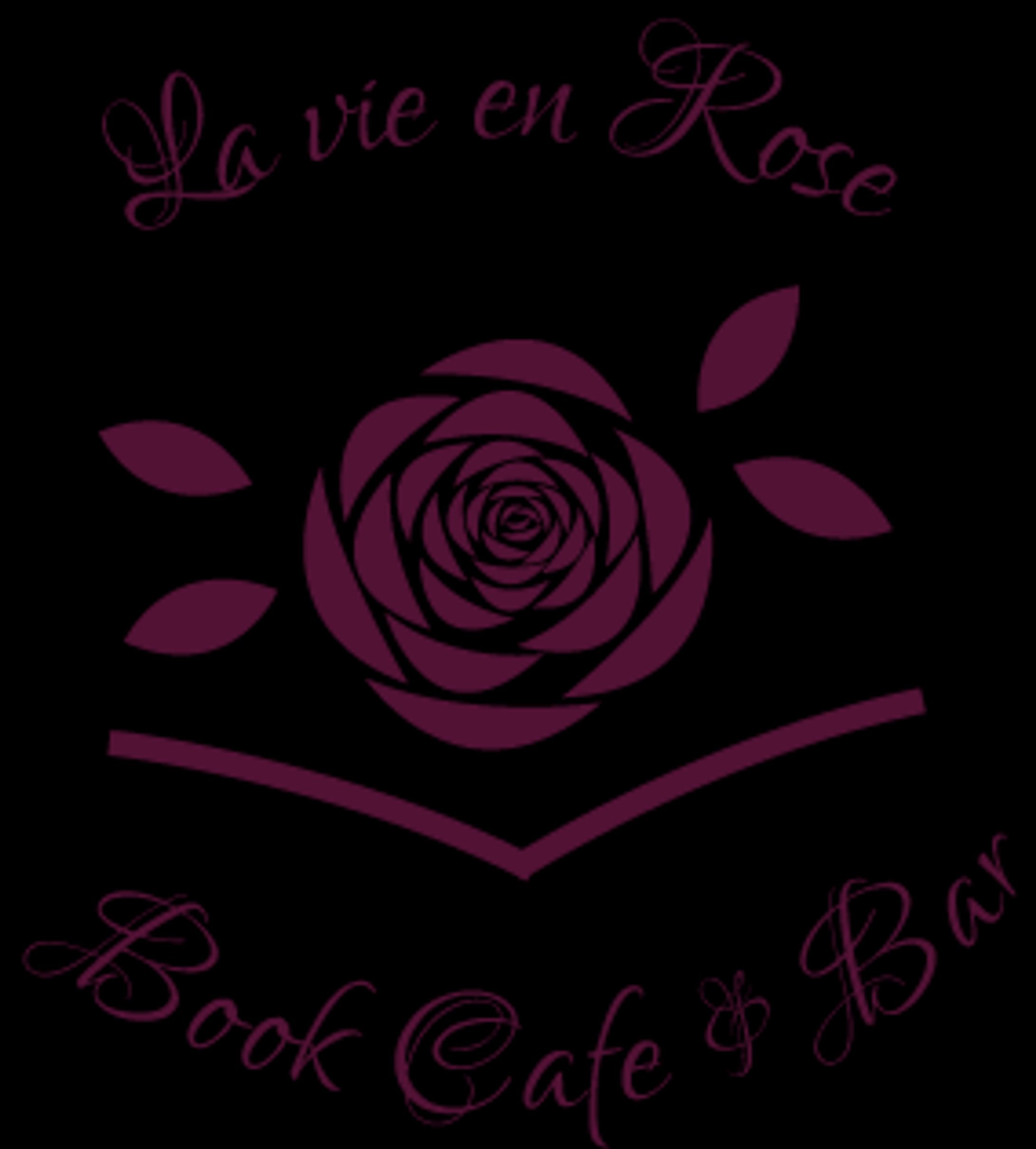 「Bookcafe & bar La Vie en Rose」ロゴデザイン-1
